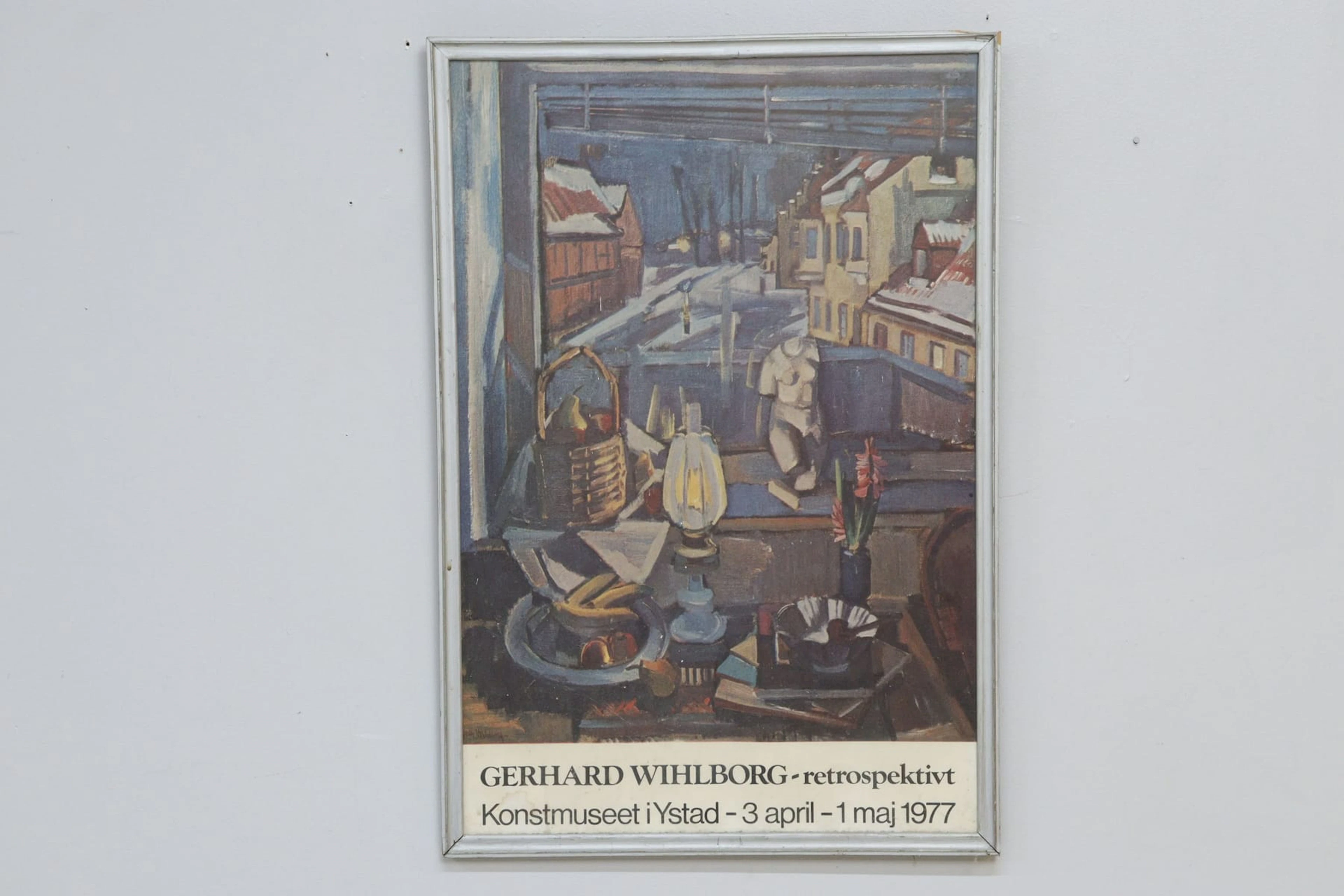 Gerhard Wihlborg, utställnigsaffisch, Konstmuséet Ystad 1977