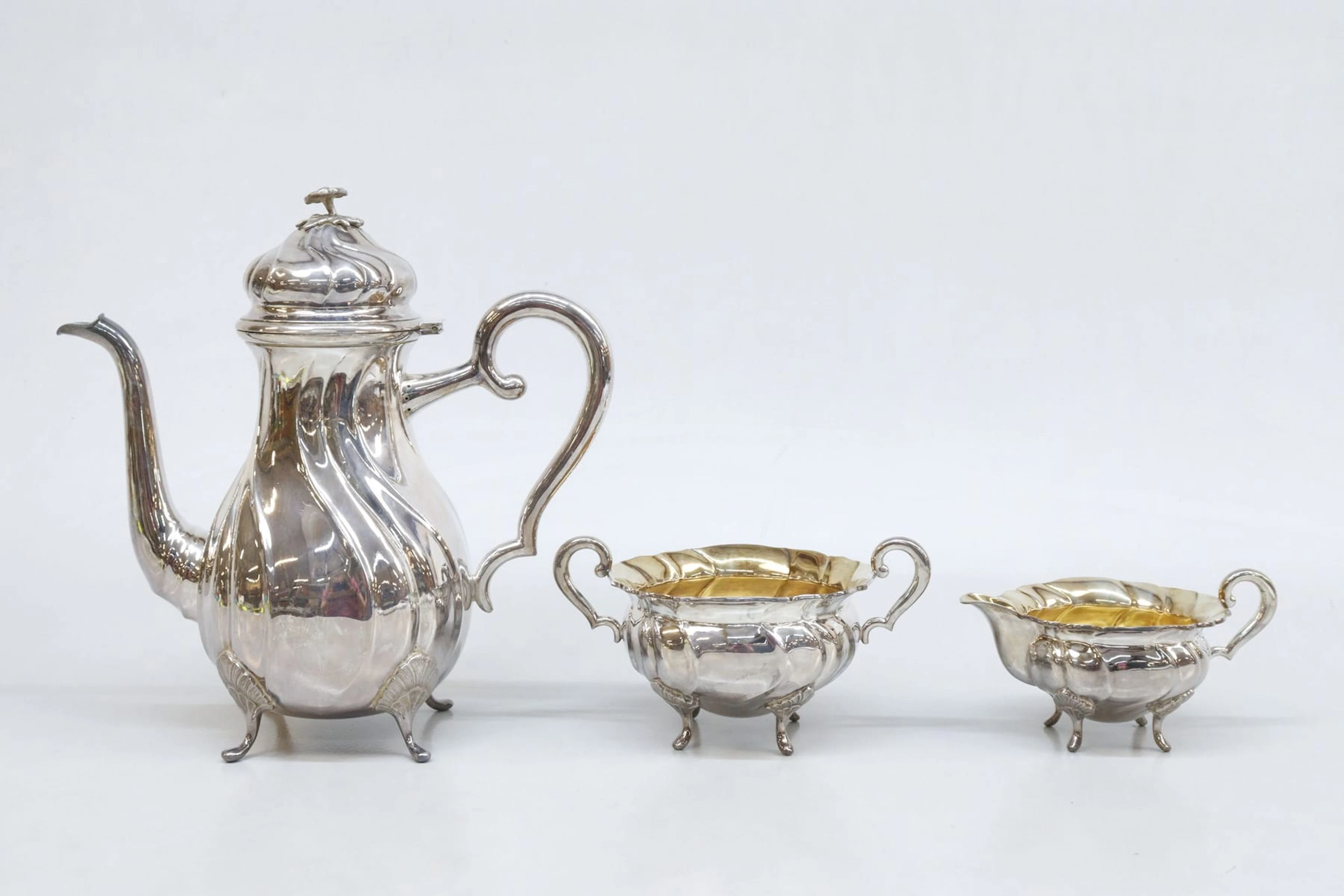Kaffeservis, 3 delar, nysilver