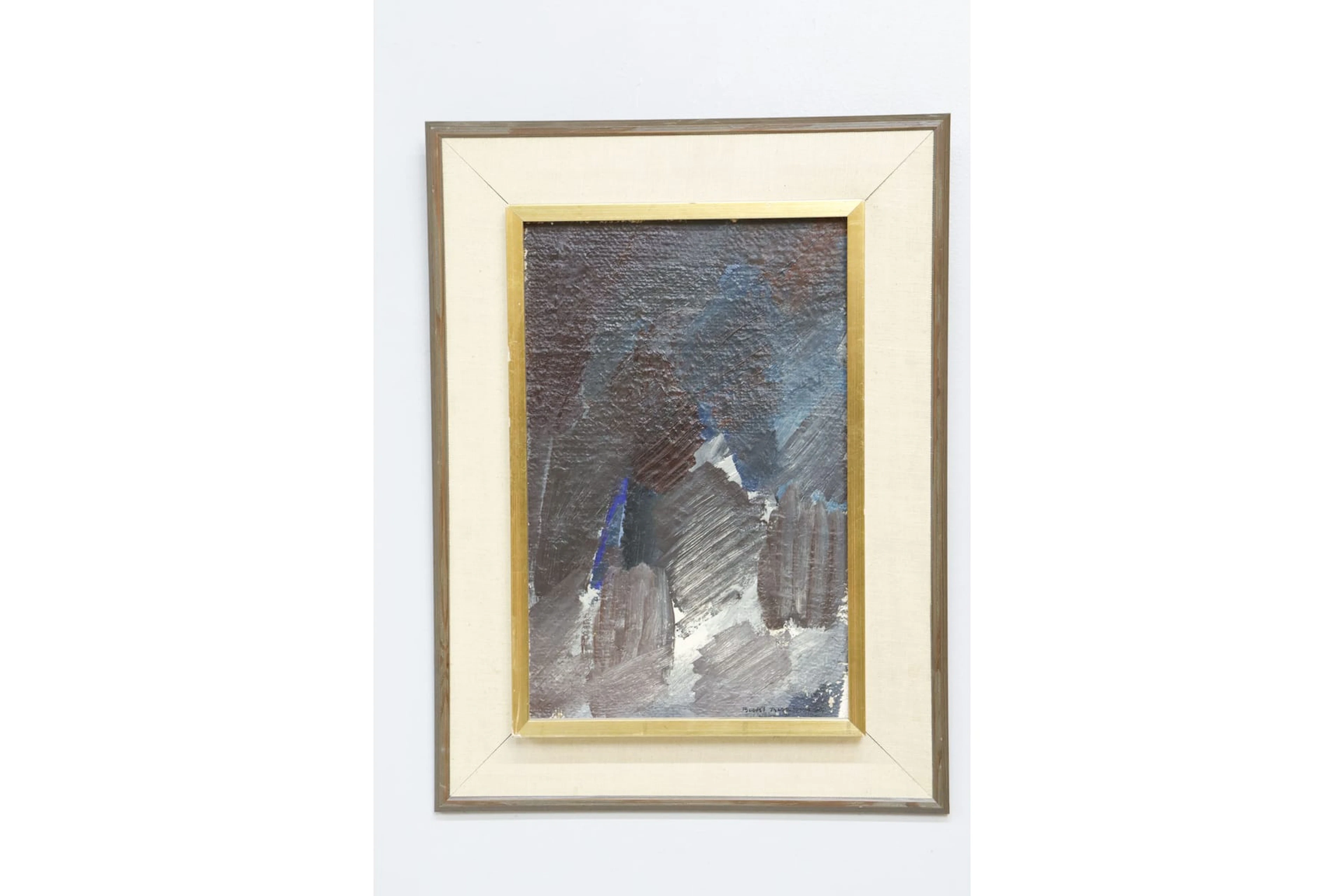Bertil Berntsson, olja på pannå, signerad -60