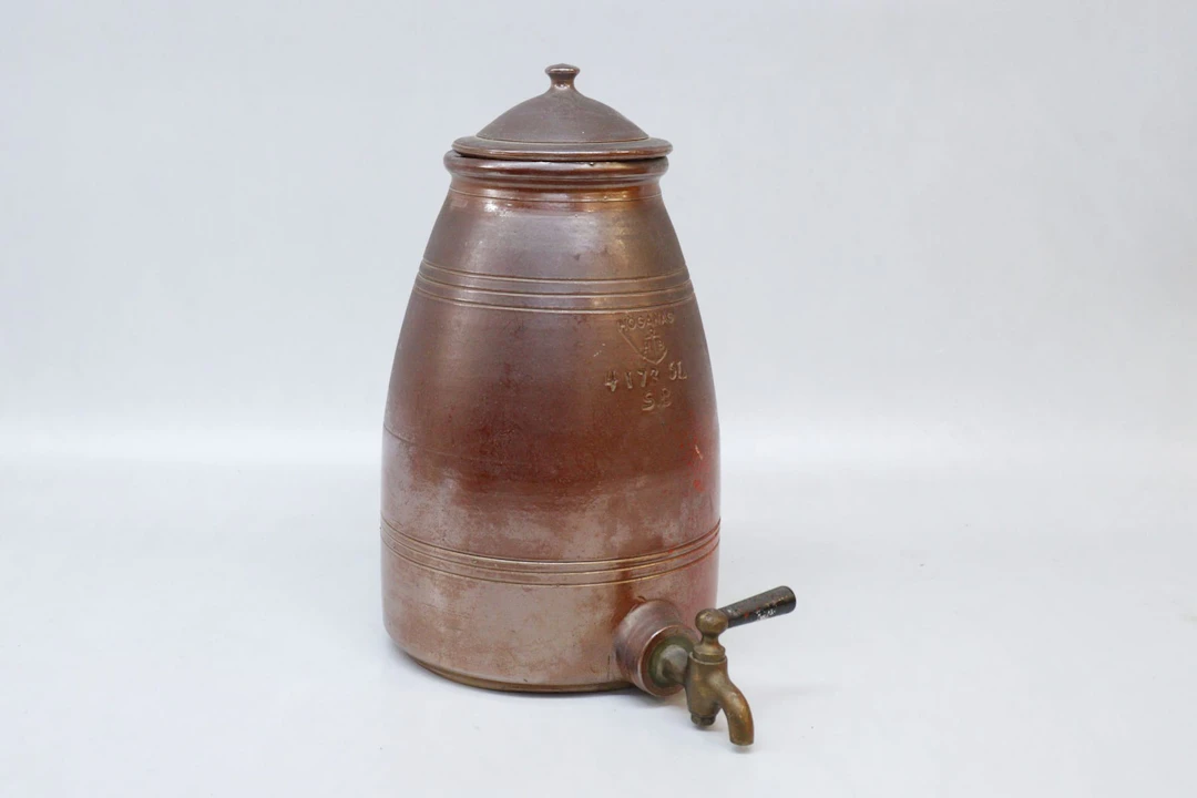Höganäskrus med tappkran, 5L