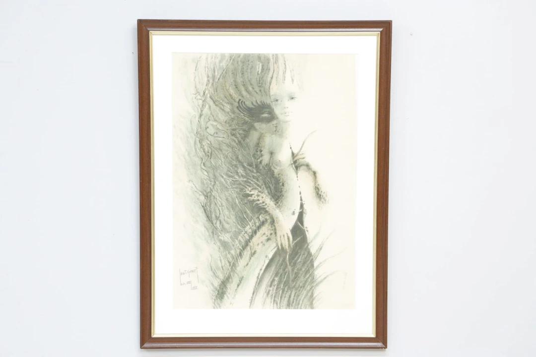 Saint Genies, litografi, signerad