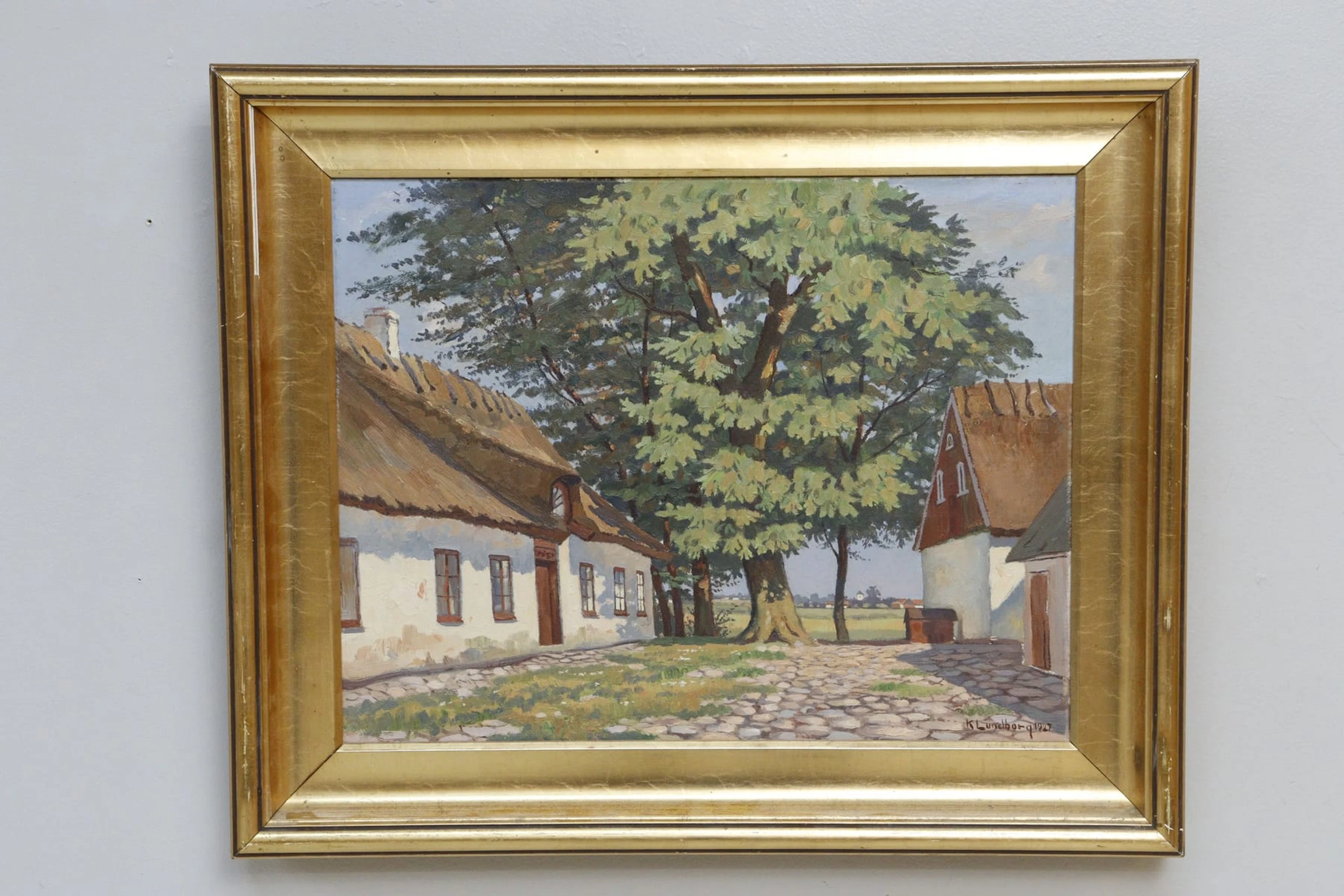 Karl Lundborg, olja på duk, signerad, 1927