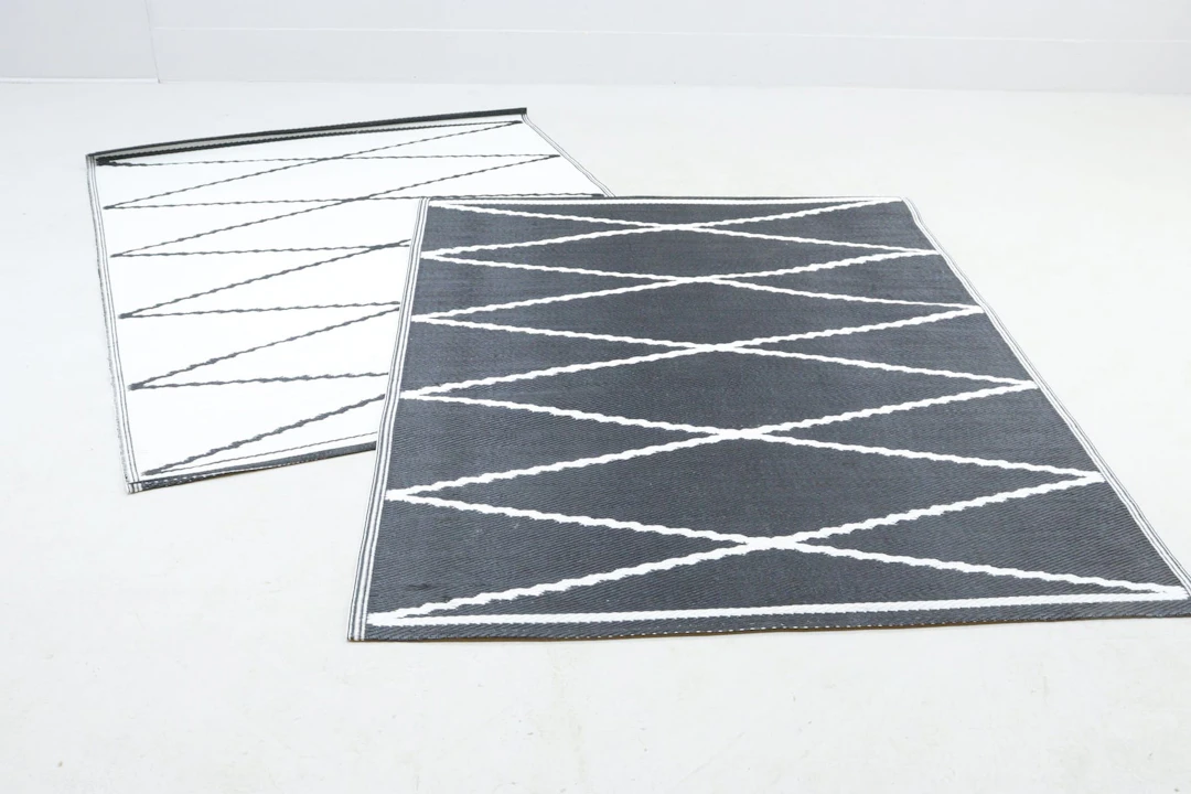Förtältsmattor, 2st likadana, vändbara, 150x200cm