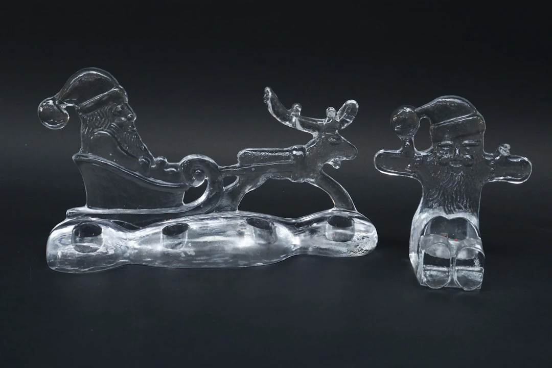 Tomteljusstakar, 2st, Bertil Vallien, glas