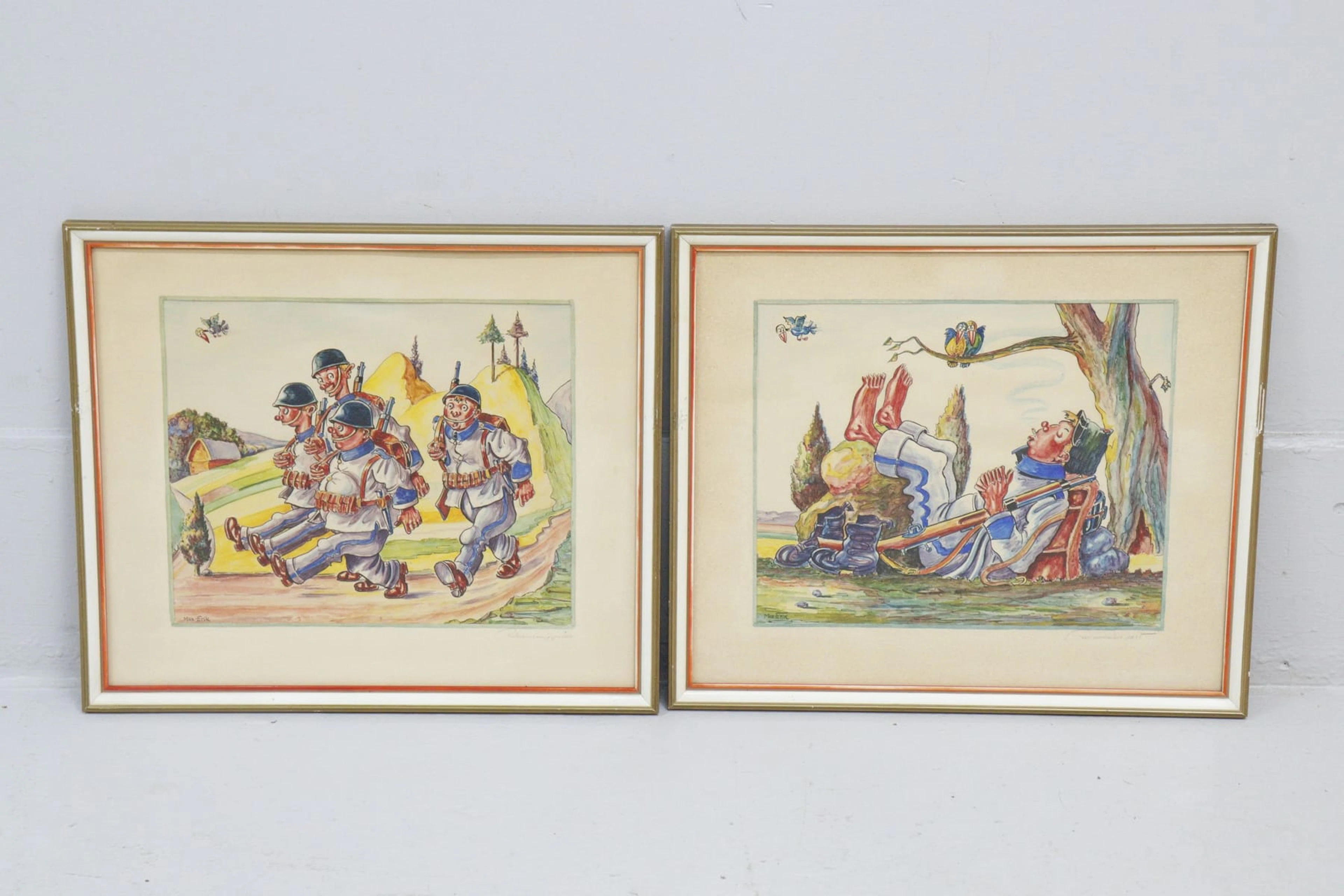 Max-Erik Ohlsson, 2st, blandteknik, signerade