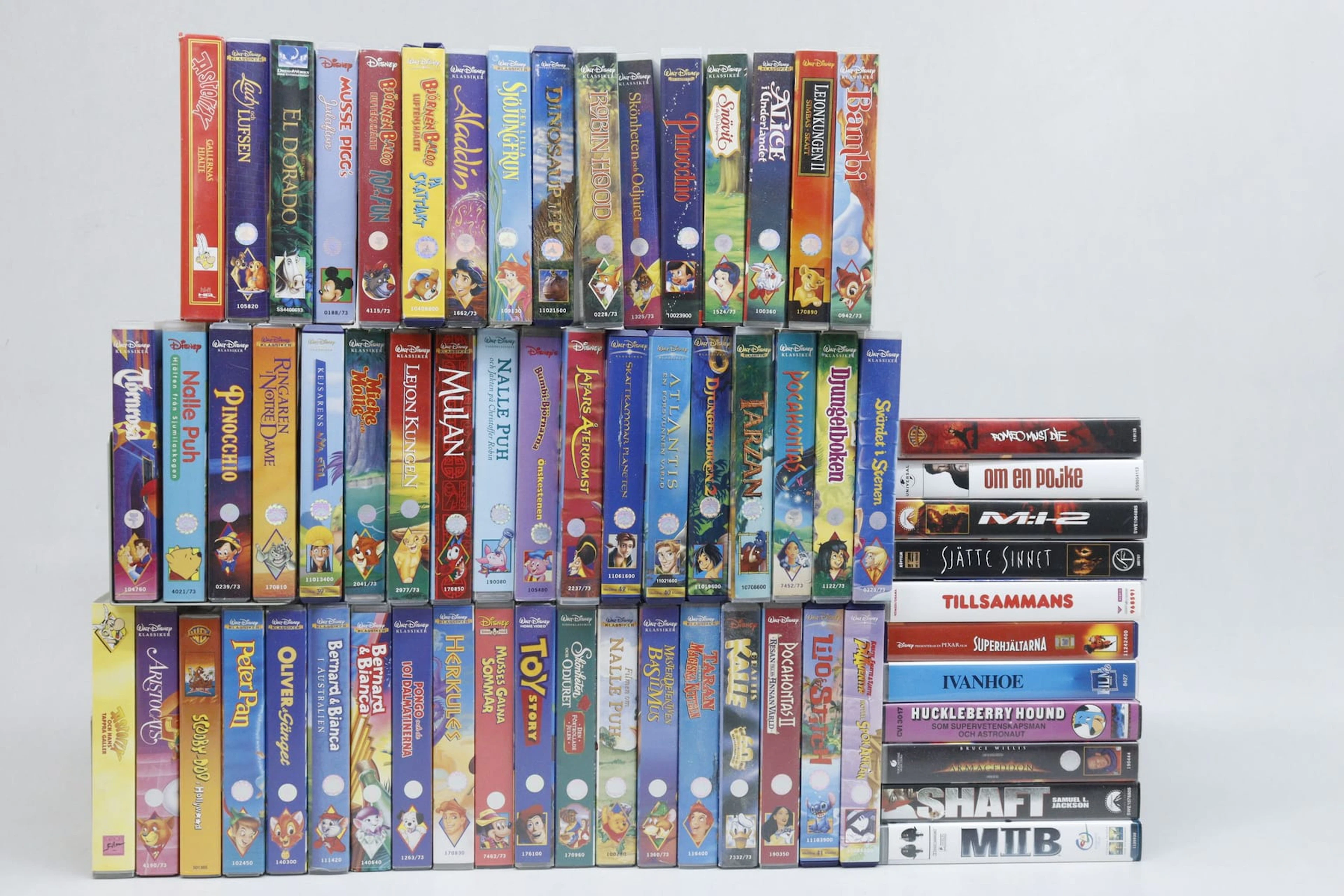 VHS-band, mycket Disney