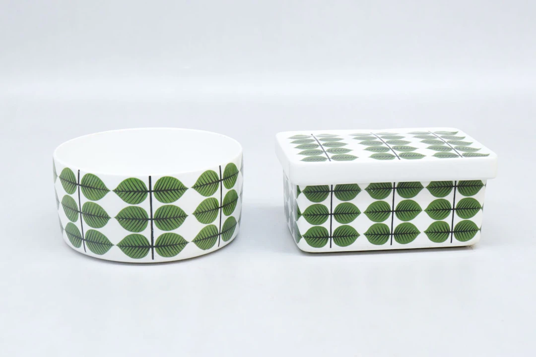 Smörask och skål, Stig Lindberg "Berså", Gustavsberg