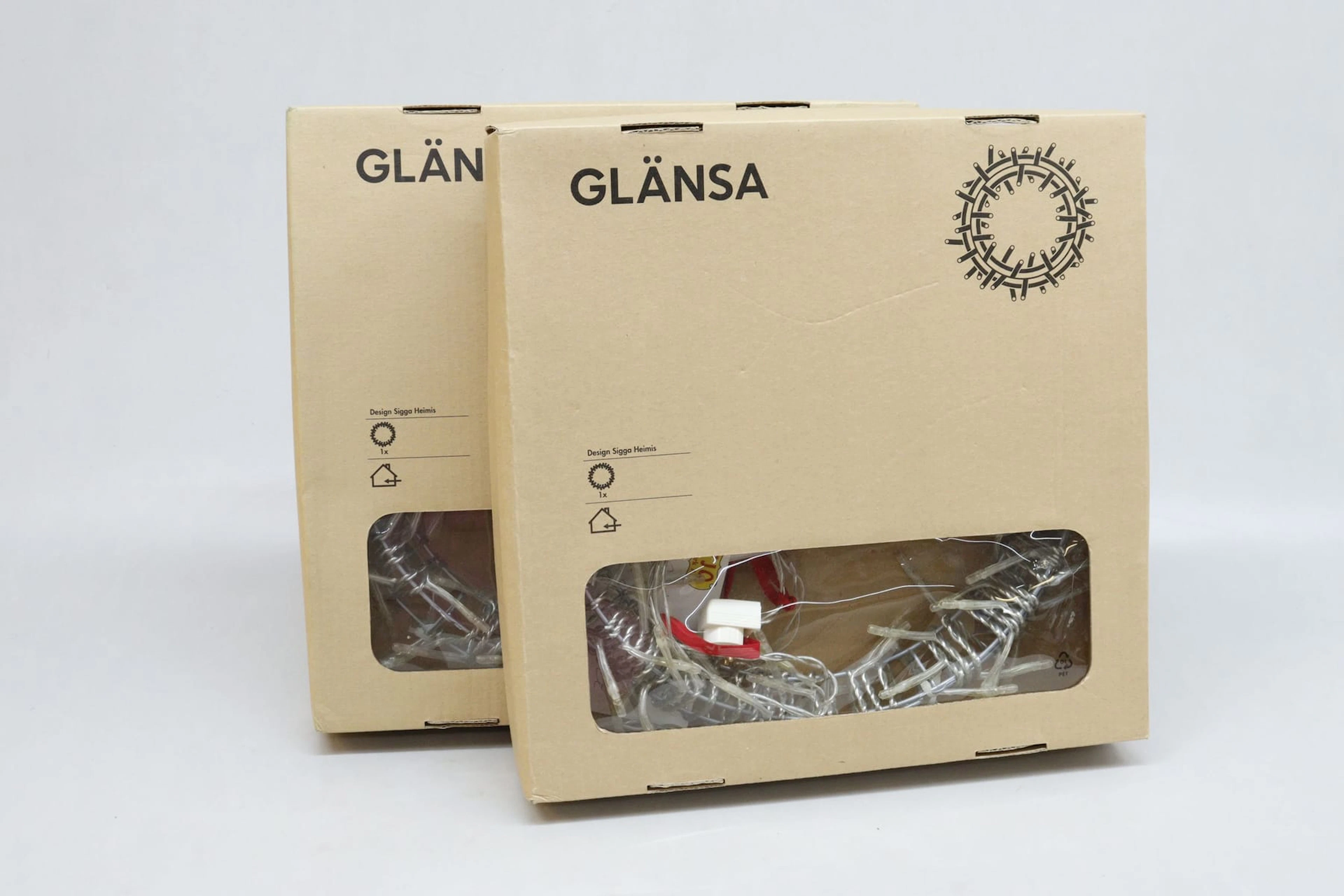 Dörrkransar med belysning, 2st, Ikea "Glänsa"