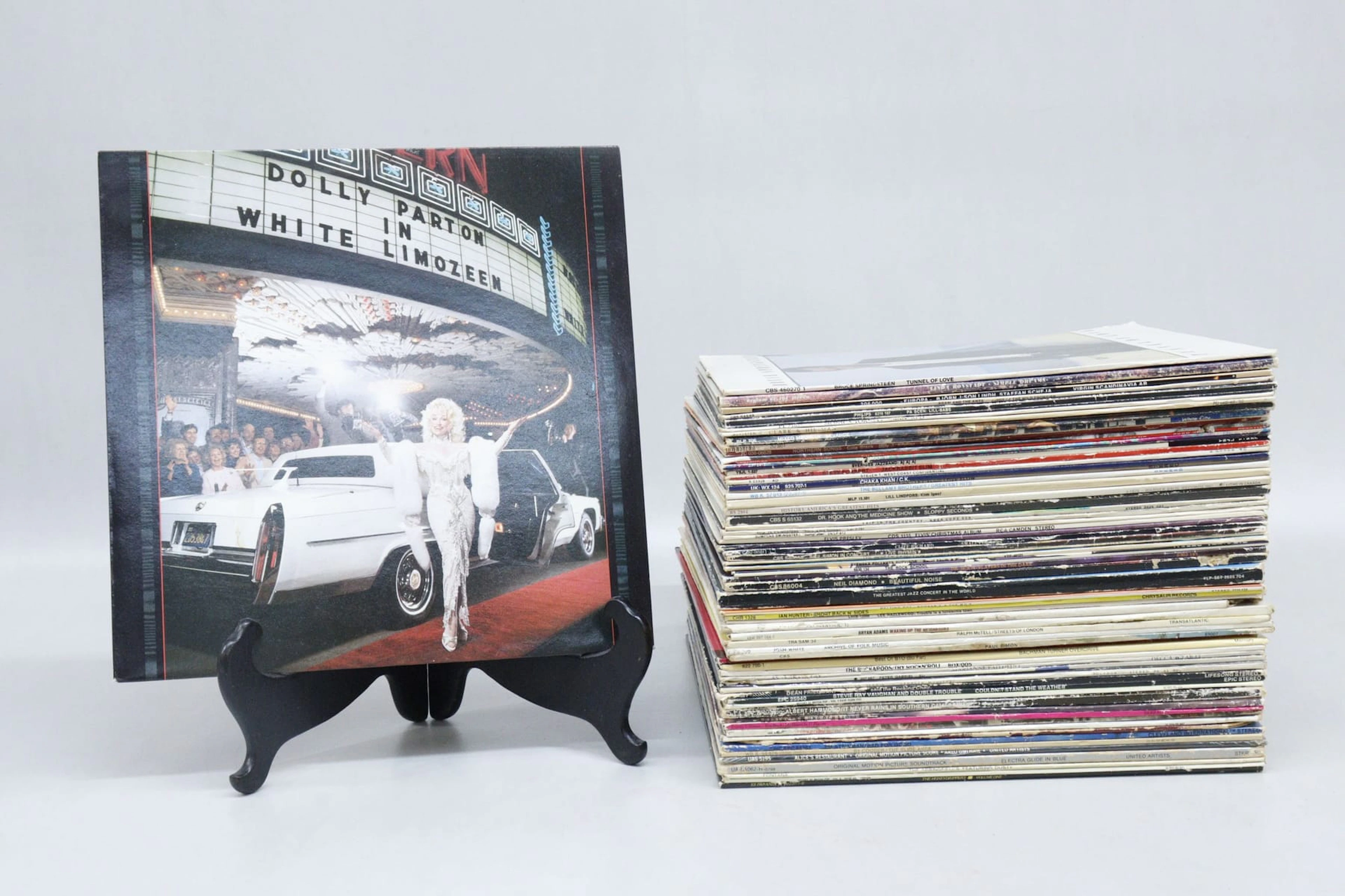 LP-skivor, ca 65st, mest pop, rock och progg