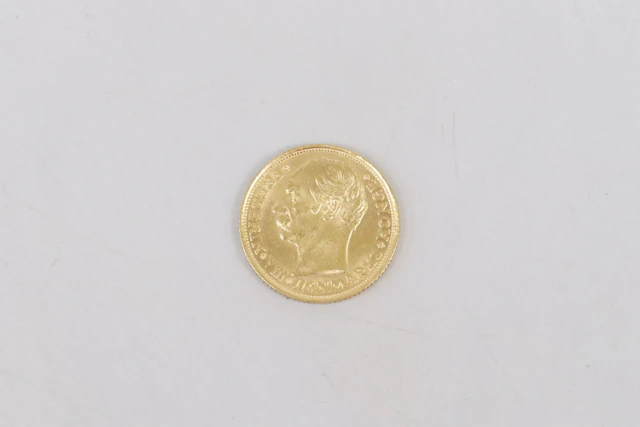 Mynt, guld, 10kr, Fredrik VIII, Danmark, 1908, vikt 4.5 gram