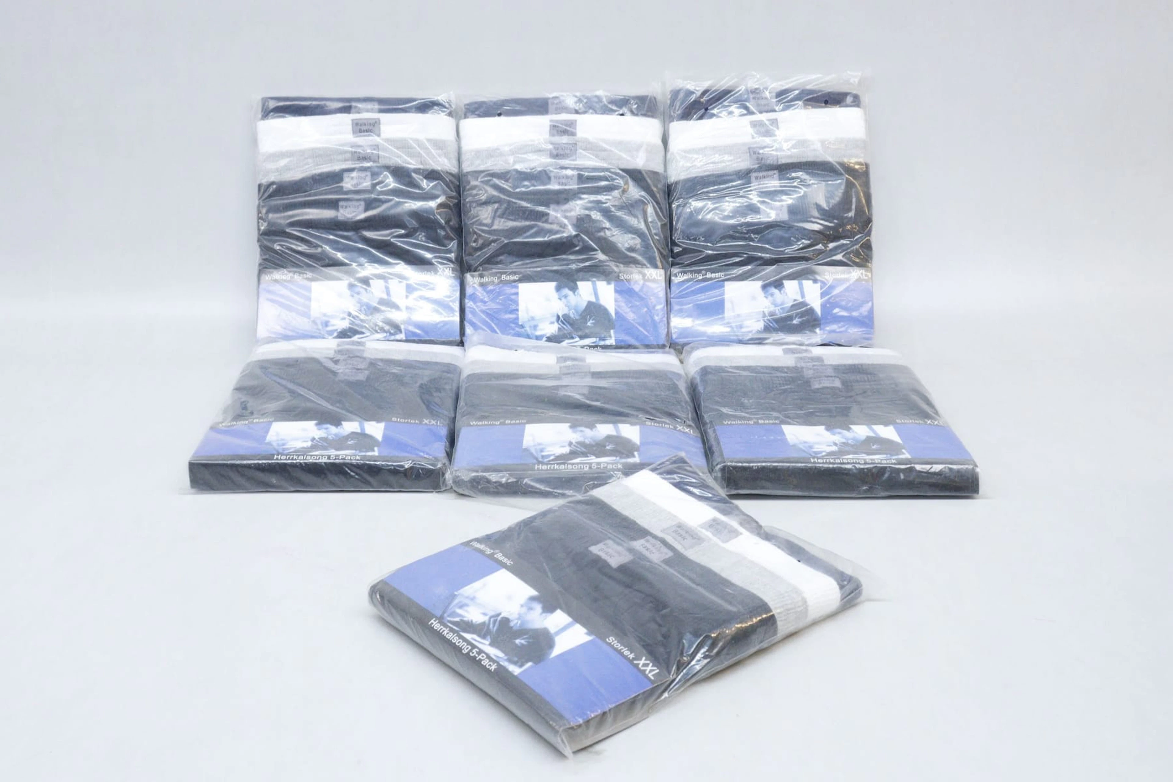 Herrkalsonger, 7st 5-pack, storlek XXL, Walking Basic