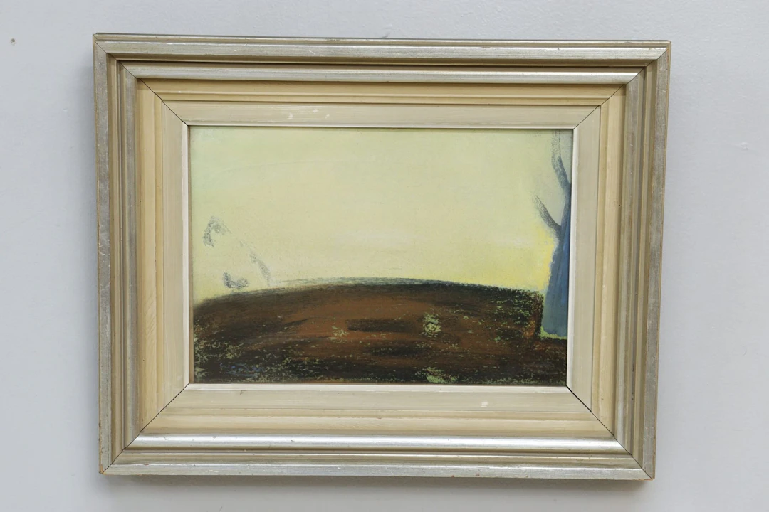 Gustav Werder, pastell, signerad
