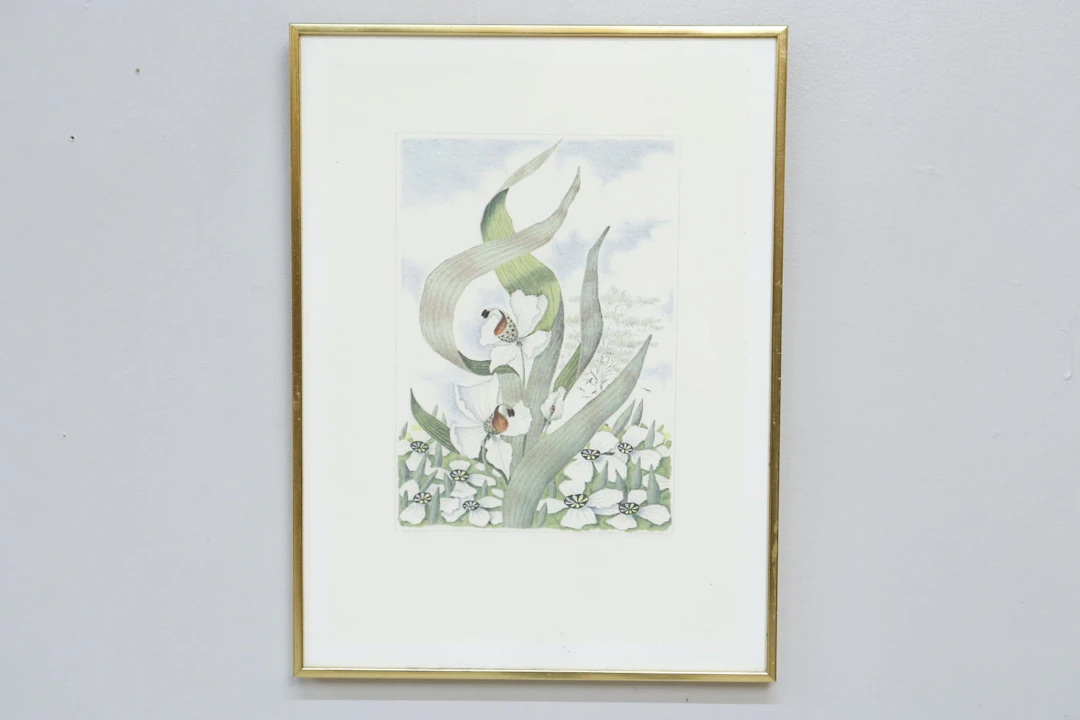 Karl Axel Pettersson, litografi, signerad