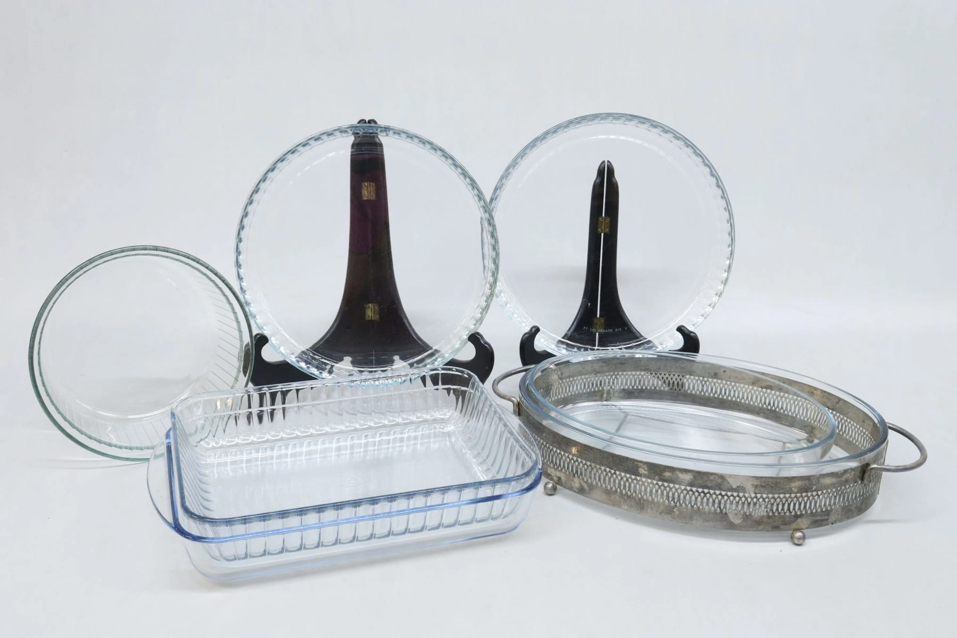Pajformar och gratängformar, 7st, mest Pyrex