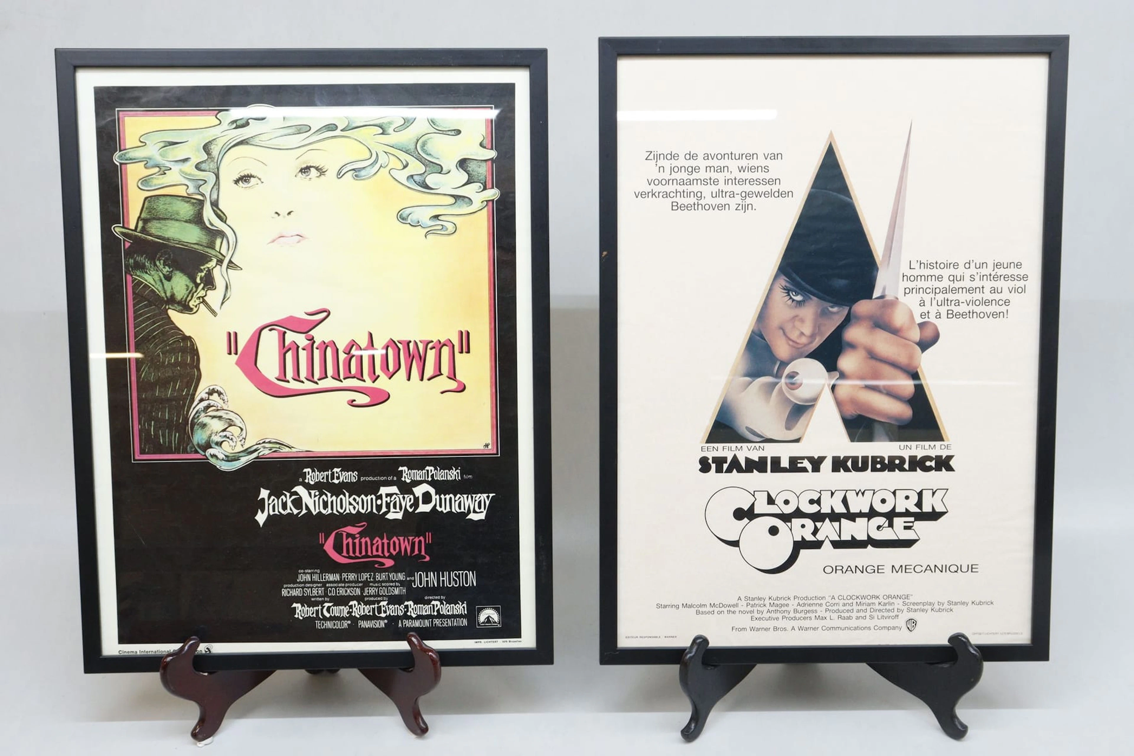Filmaffischer, 2st, Chinatown och Clockwork Orange