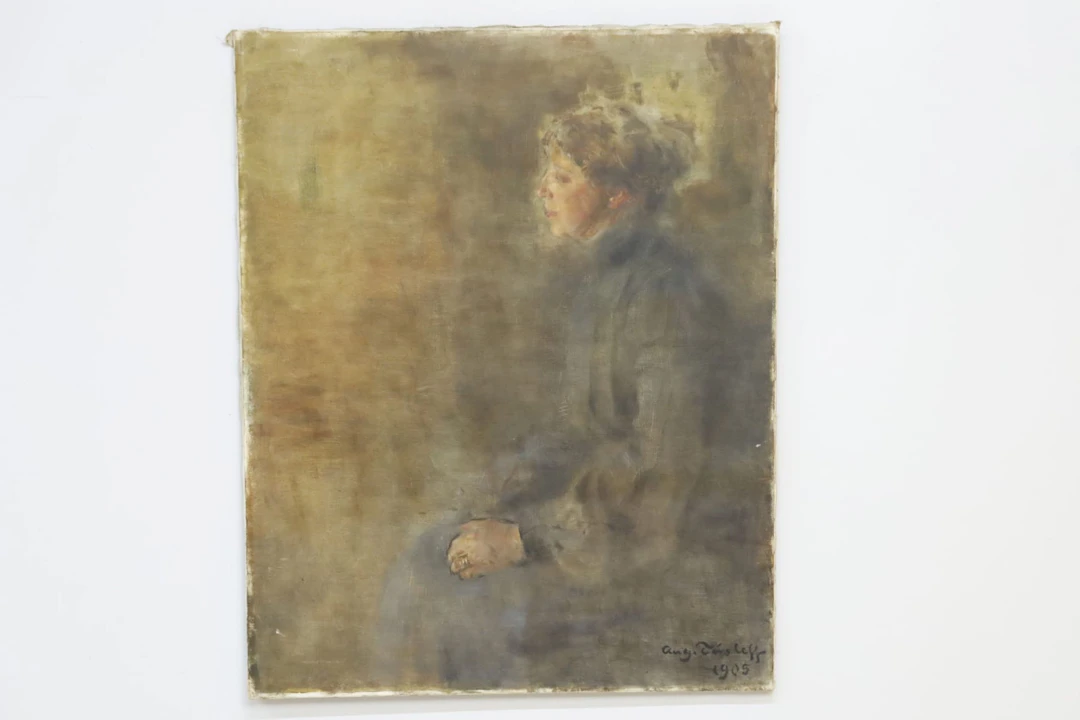 August Tørsleff, Danmark, (1884–1968) olja på duk, signerad, daterad 1905