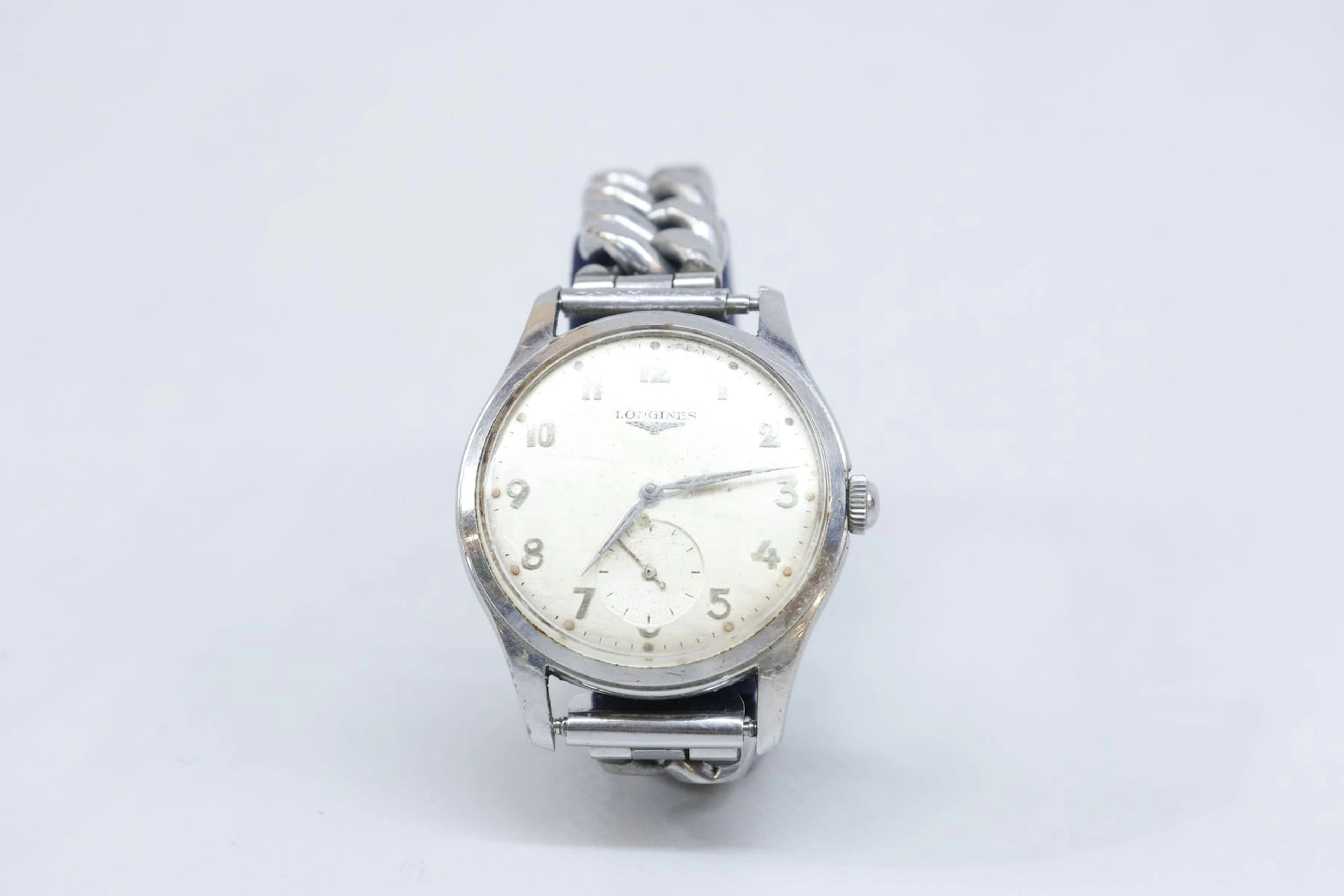 Armbandsur, Longines, stål, 1950-tal