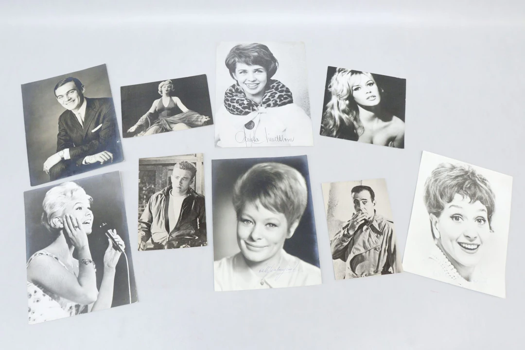 Idolbilder 9st, några med autografer