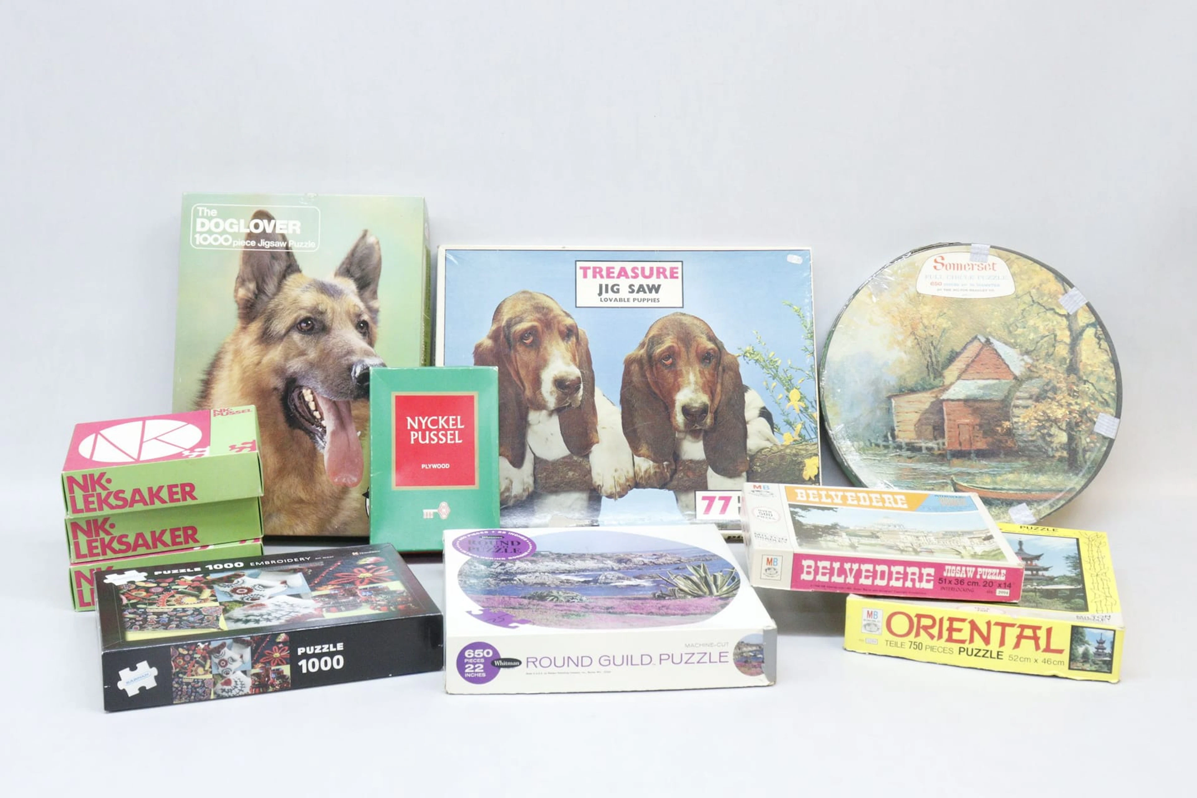 Pussel, 10st, bla Jigsaw och NK