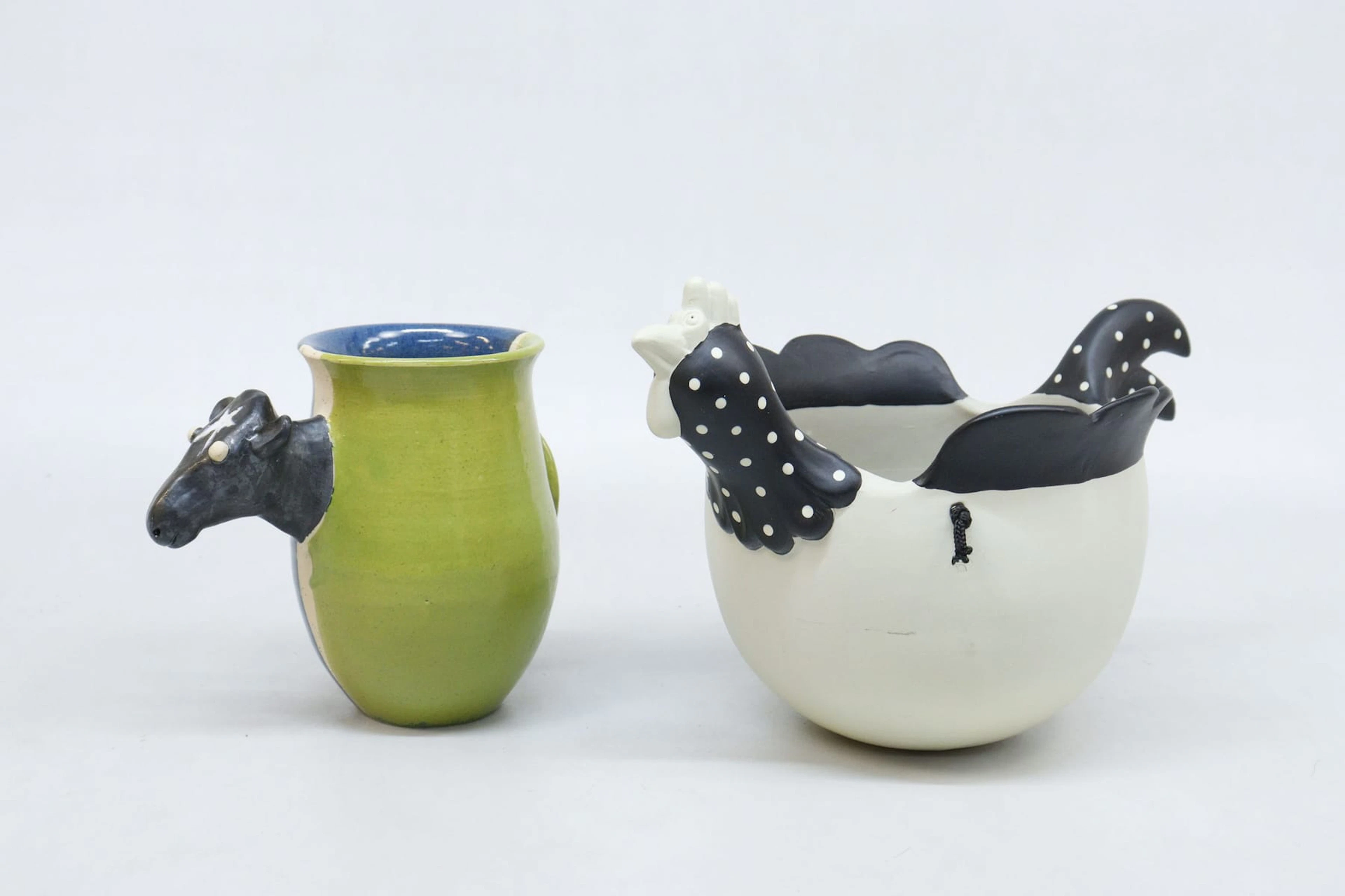 Mugg och ampel, keramik, Birgitta Gunnarsson och Cecilia Carlsson