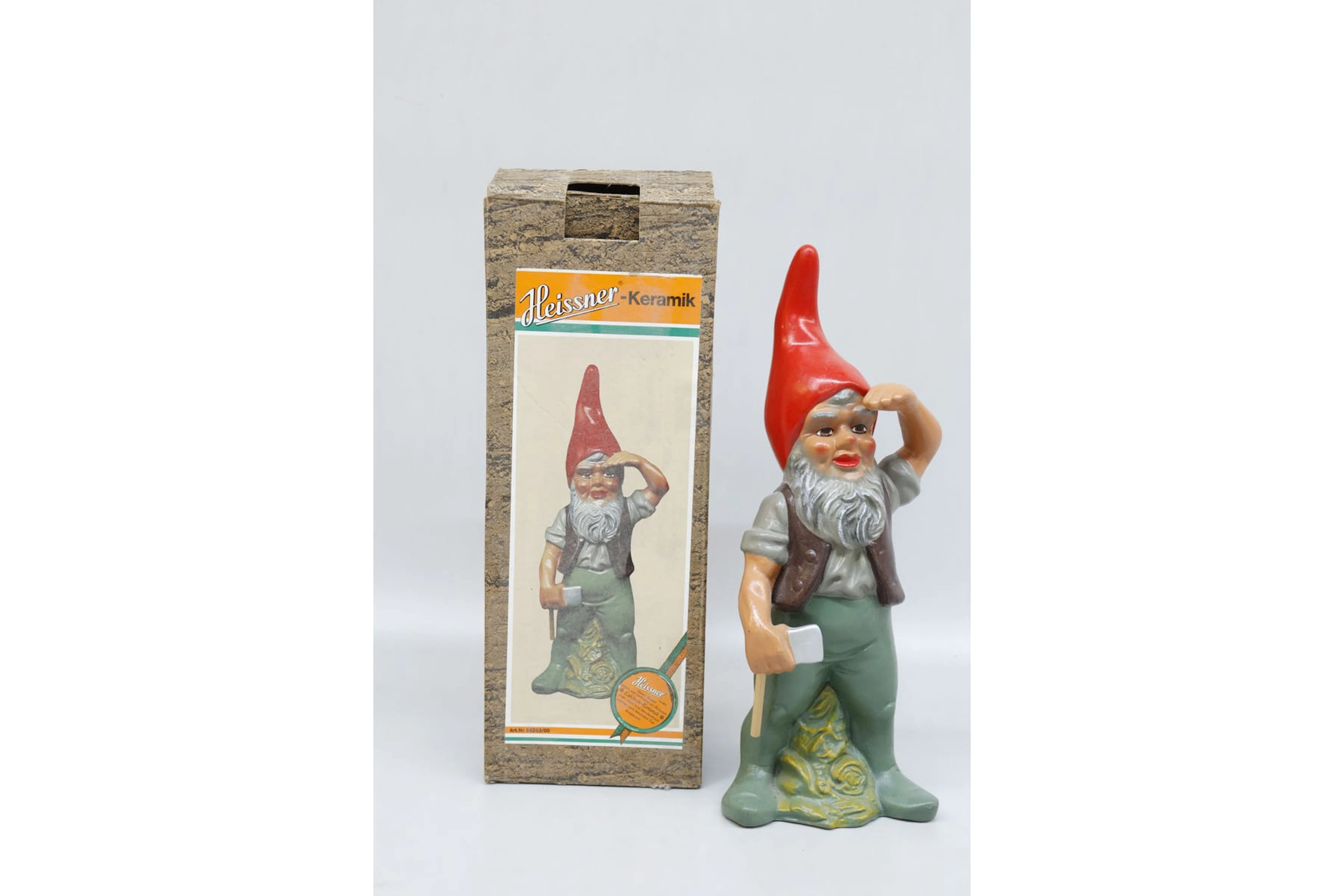 Tomte, Heissner, terrakotta, med originalkartong