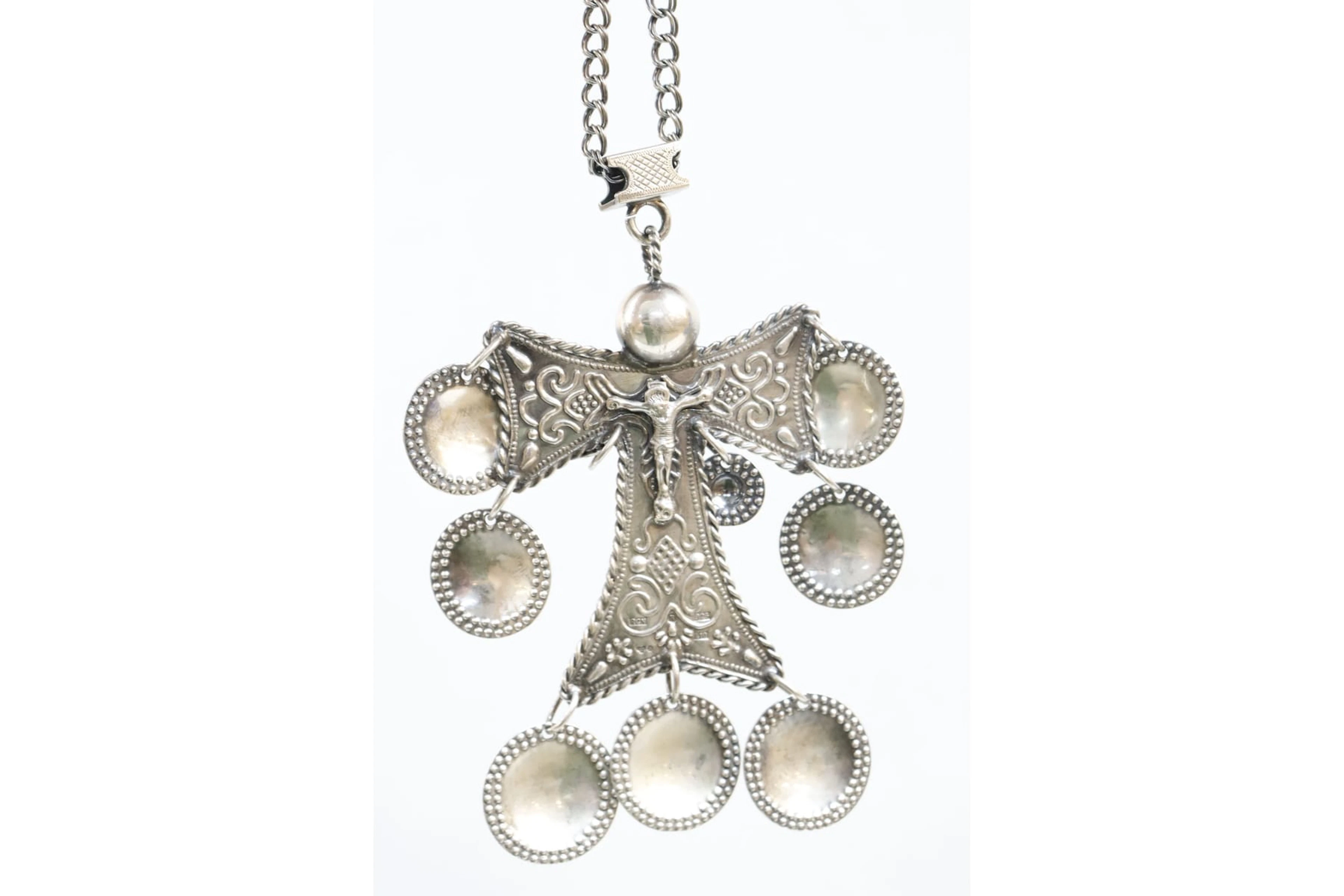Striglakors med kedja, silver 925, Christer Tonnby, Unnaryd 1985, vikt 86 gram