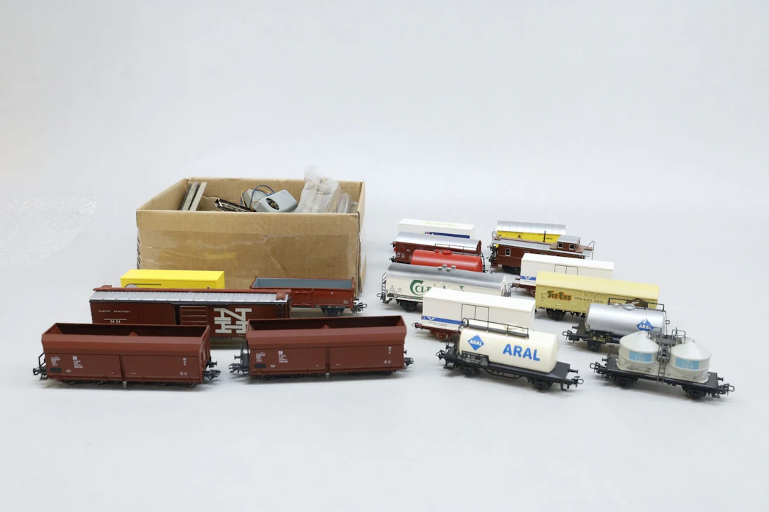 Tågvagnar, Märklin, samt räls