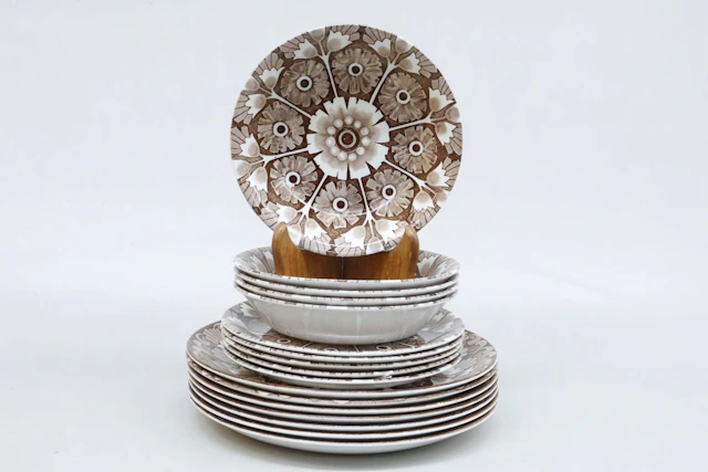 Tallrikar, 17st, "Palma", Alfred Meakin, Staffordshire