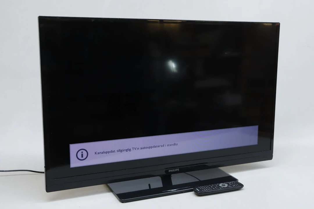 TV, 39", Philips, med fjärrkontroll