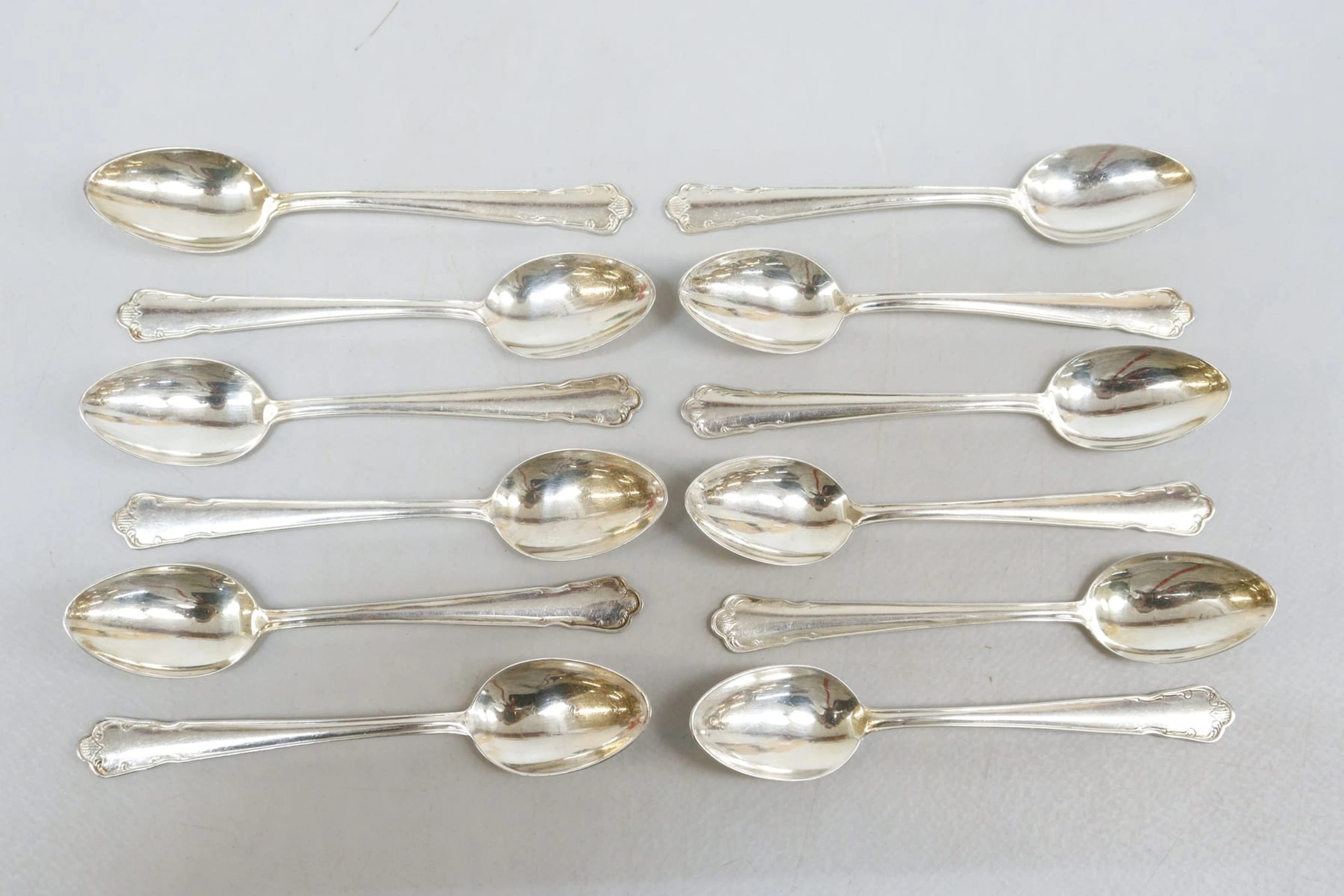 Teskedar, 12st, silver, GAB, vikt 119 gram