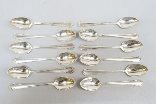 Teskedar, 12st, silver, GAB, vikt 119 gram