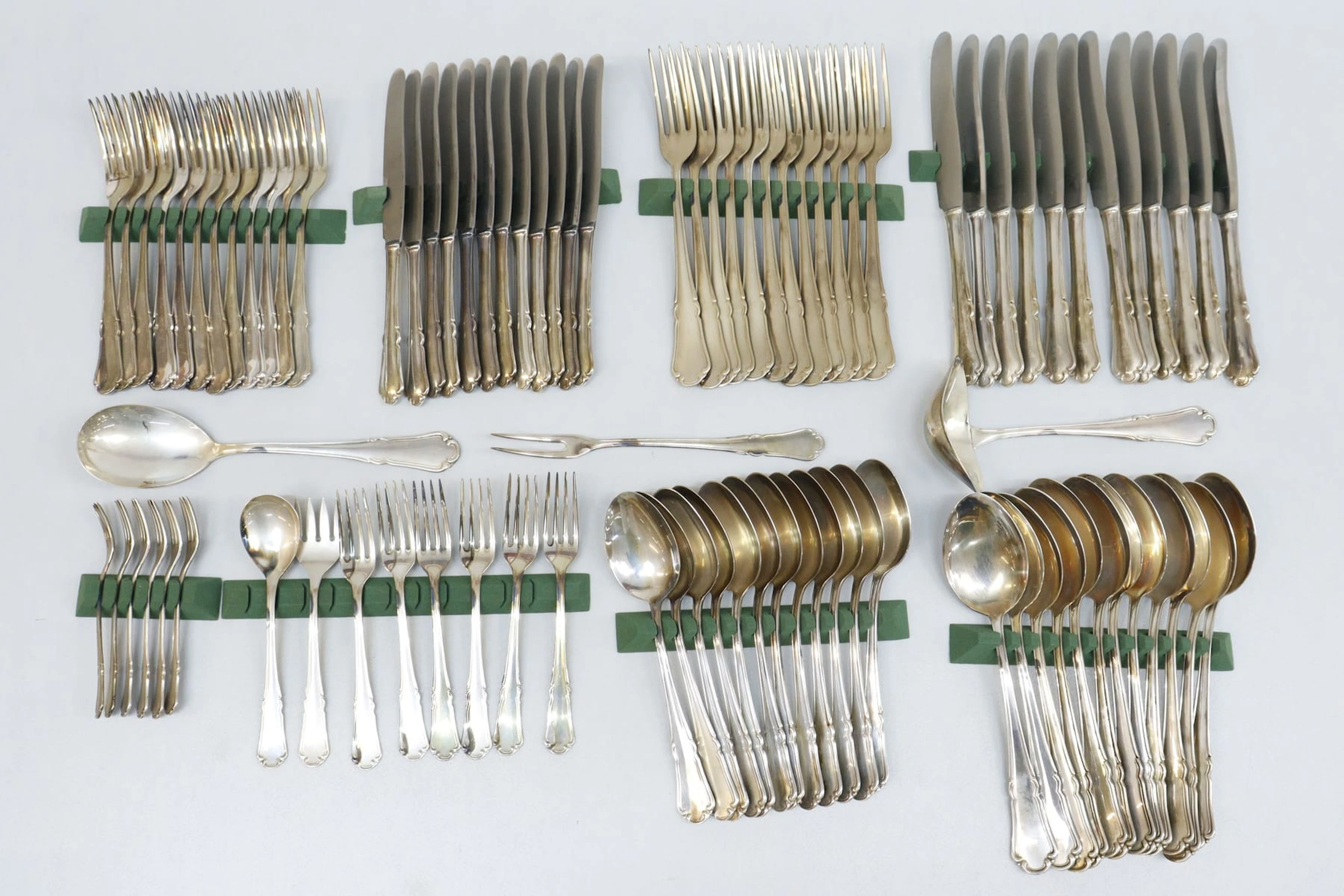 Bestick, 89 delar, "Rådhus", nysilver