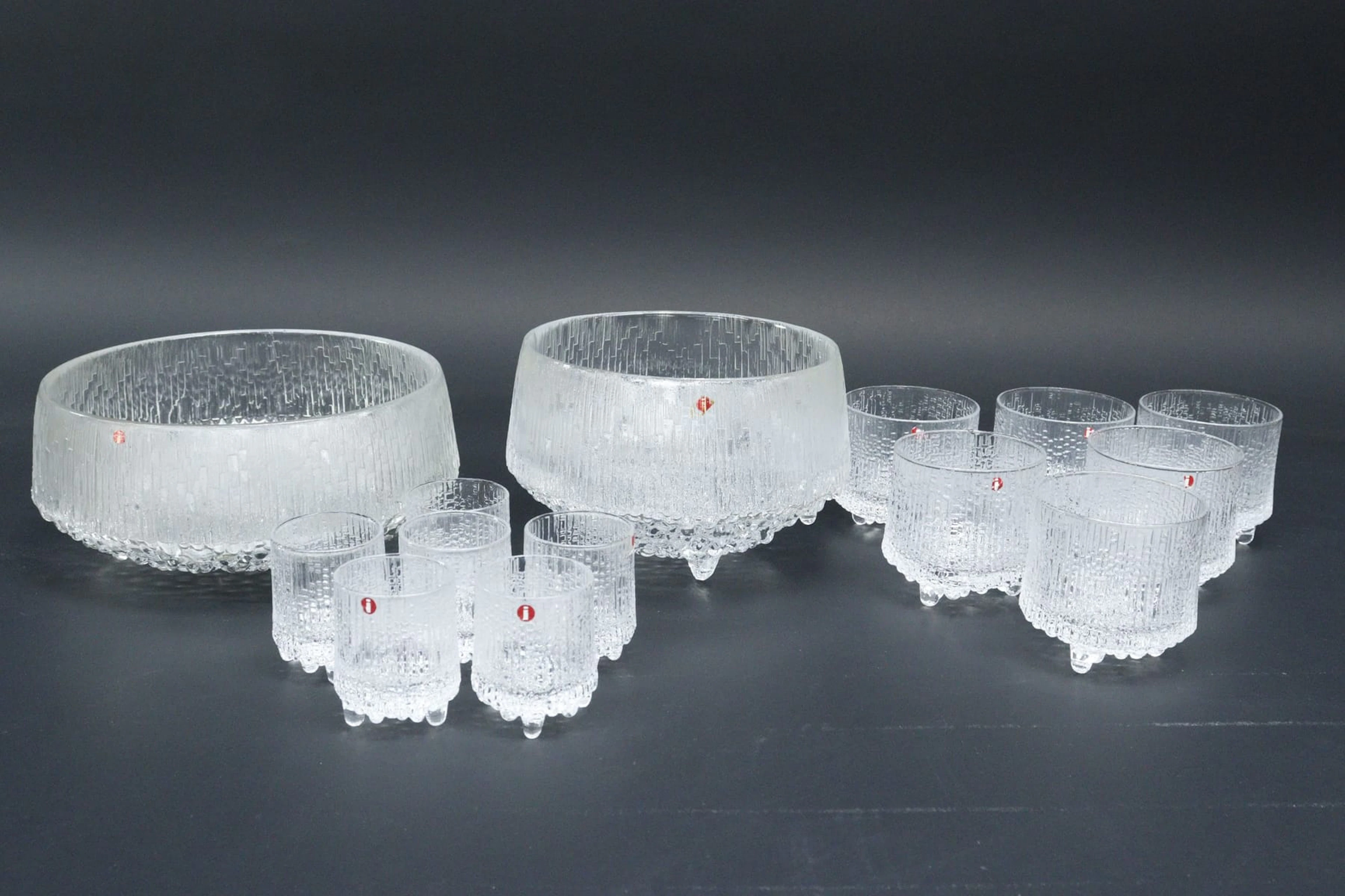 Glas och skålar, 14 delar, Iittala "Ultima Thule"