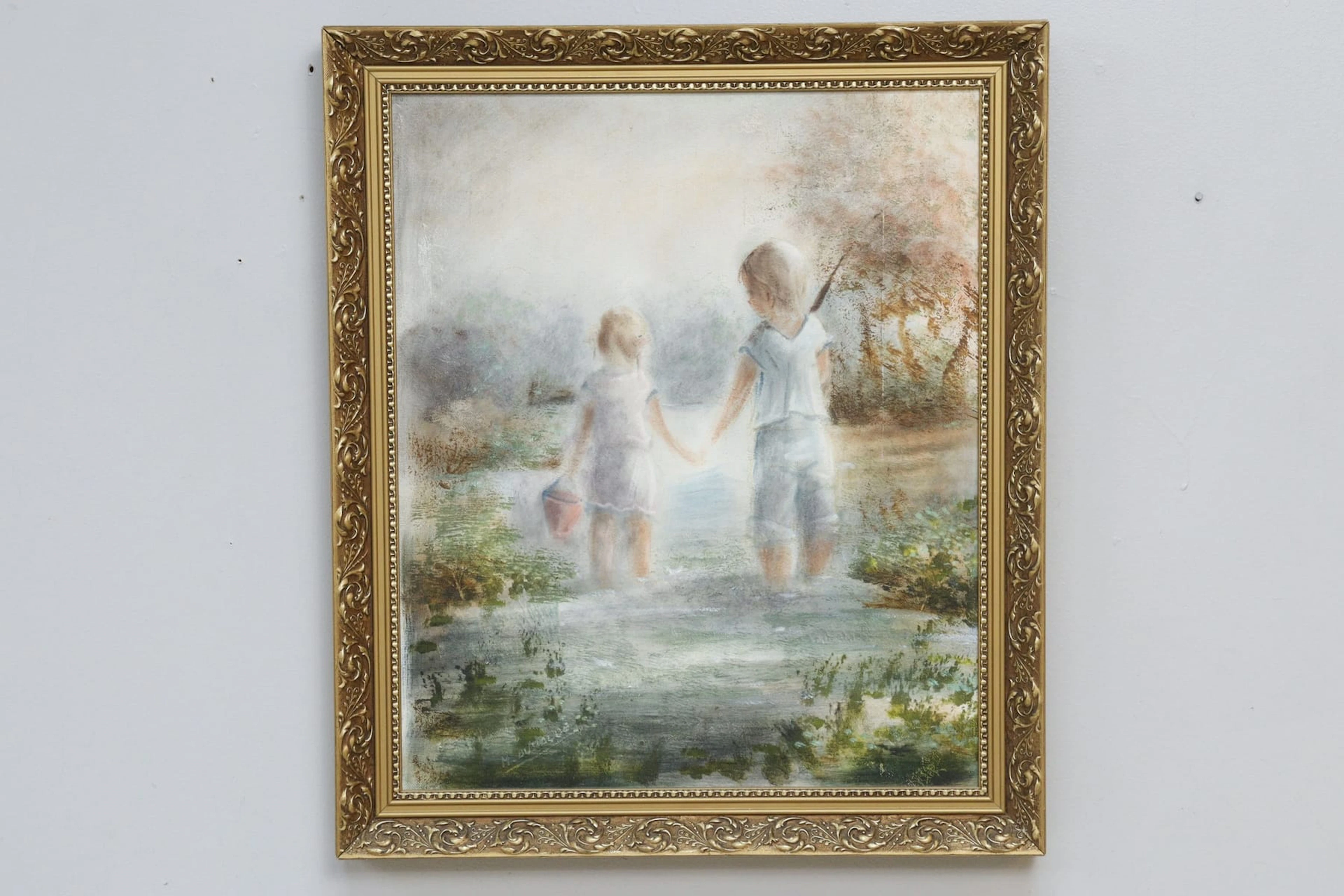 Walter du Halde, olja på duk, signerad