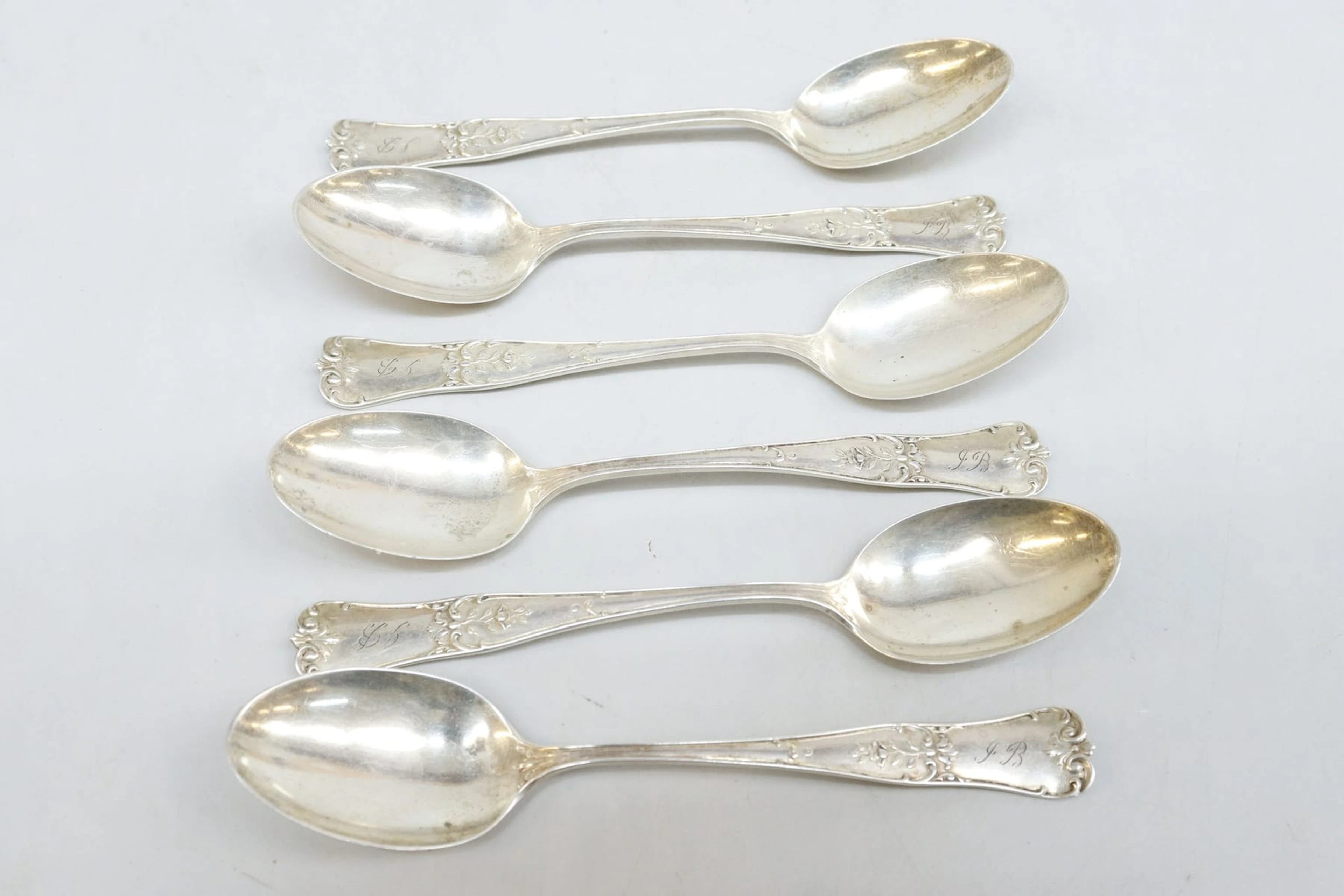 Dessertskedar, 6st, silver, vikt 95 gram