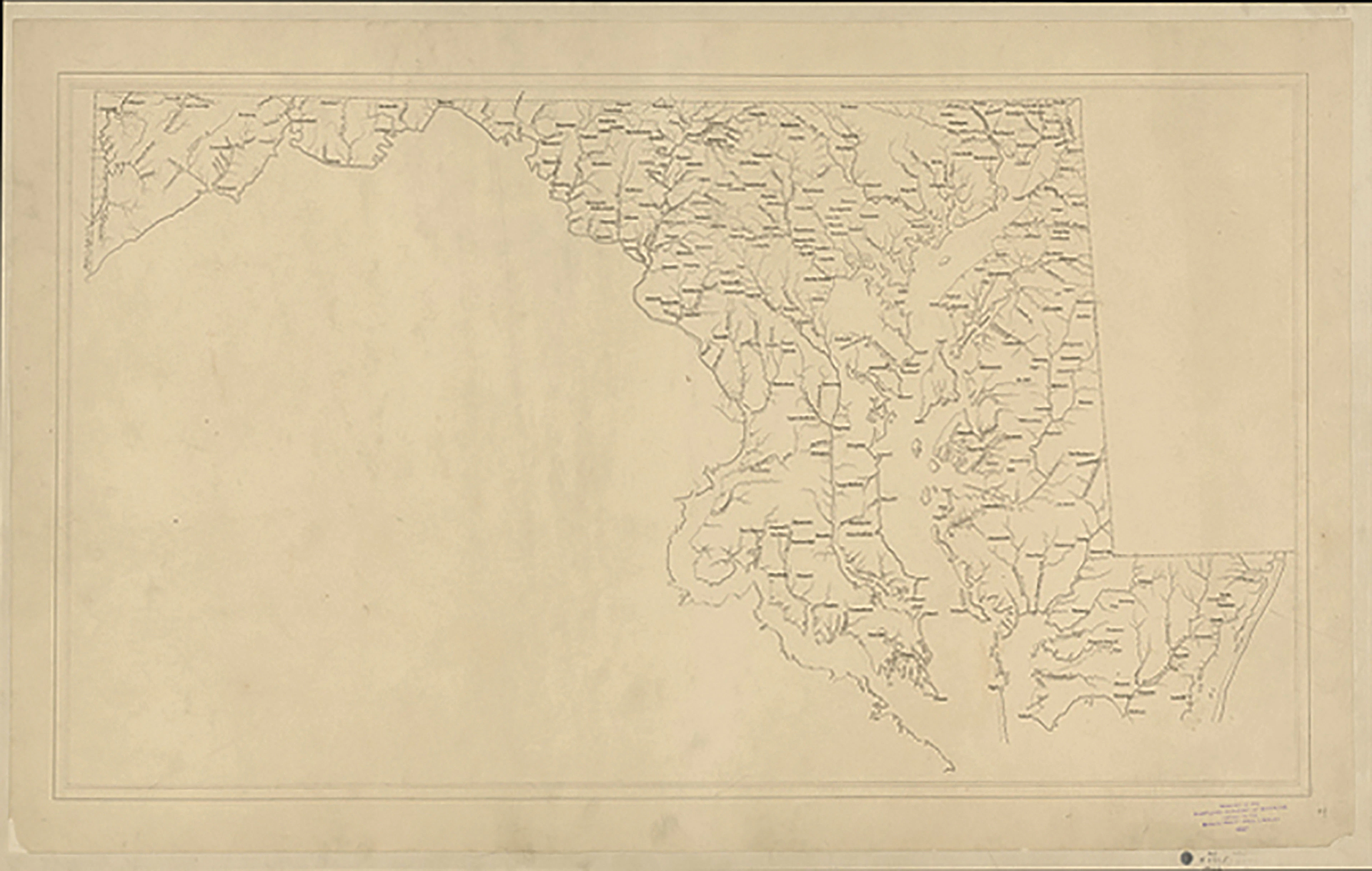John Henry Alexander's Manuscript Maps of Maryland - The Single Most