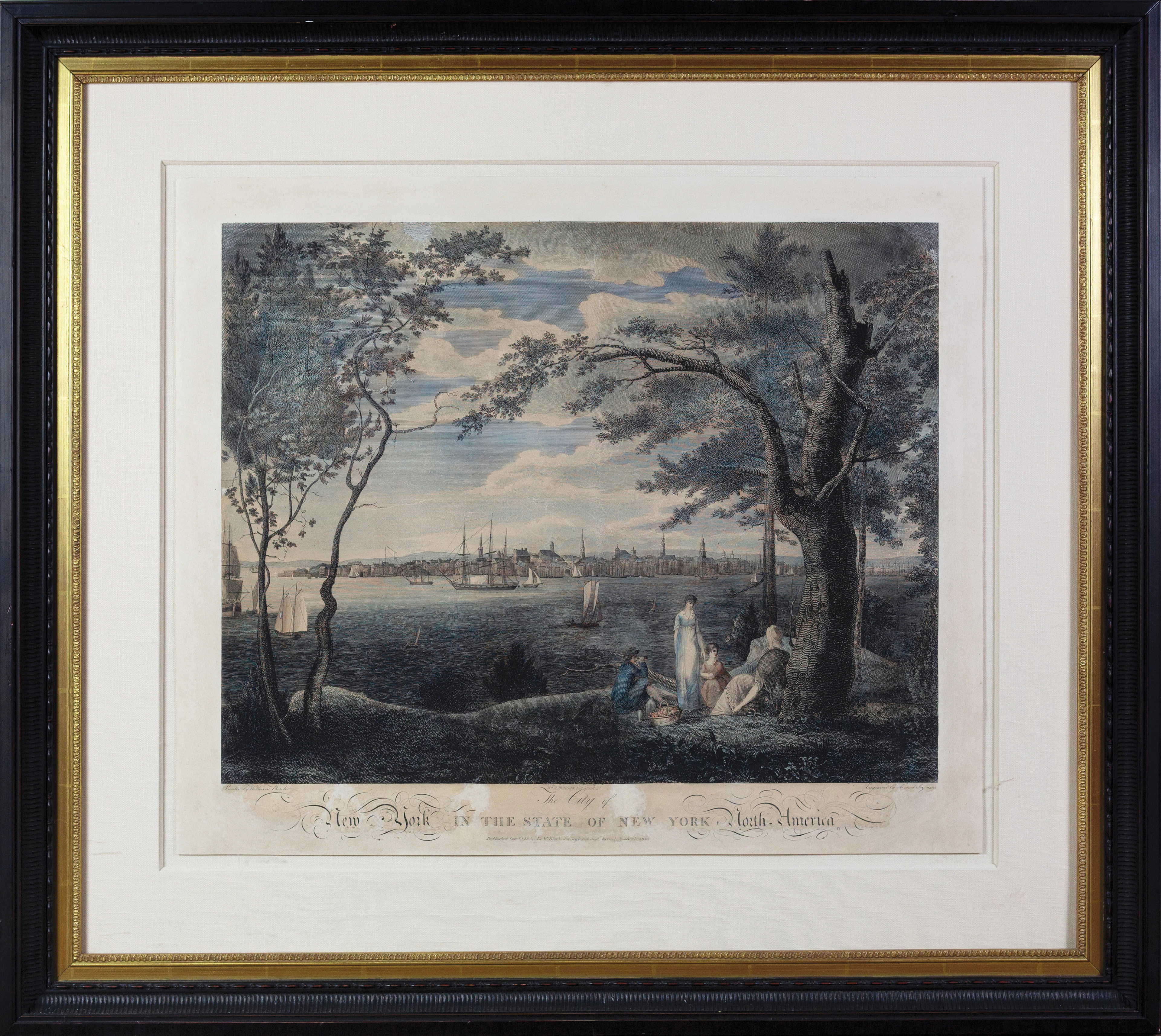 Seymour and Birch engraving of City of New York in the State of New York