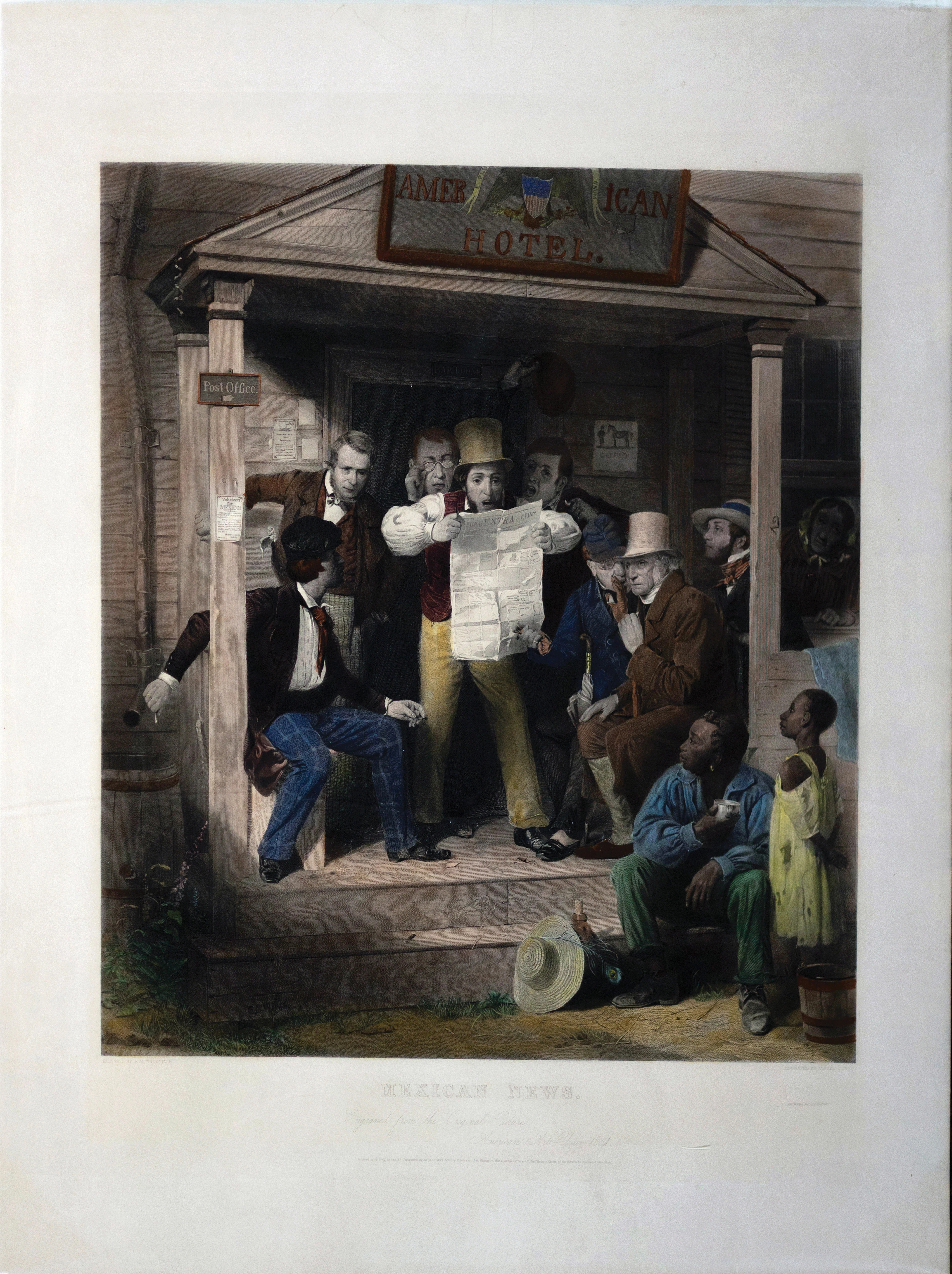 Richard C. Woodville engraving of Mexican News