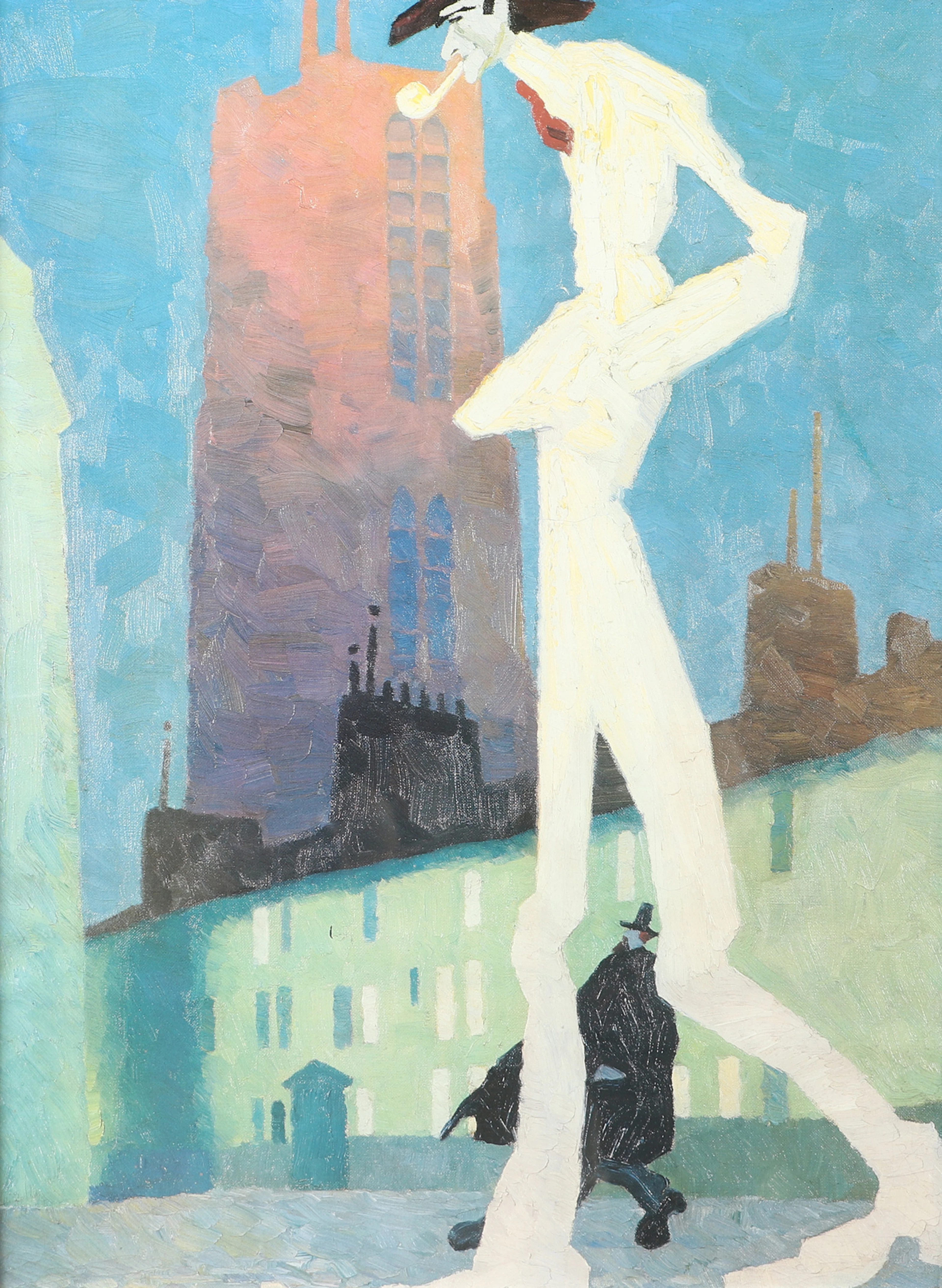 LYONEL FEININGER. Den vita mannen, affisch.
