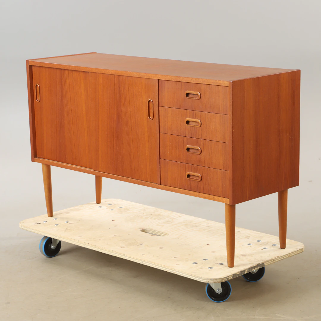 SIDEBOARD, teak och bok, 1900-talets mitt.