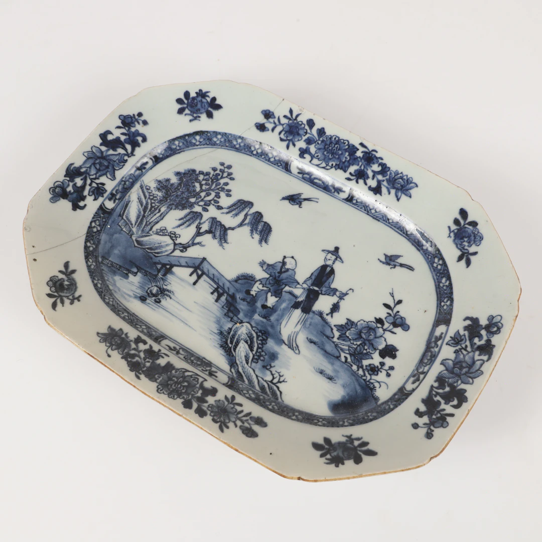 STEKFAT, porslin, Kina, 17/1800-tal.