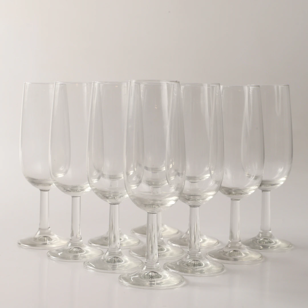 CHAMPAGNEGLAS, 11 stycken, glas.