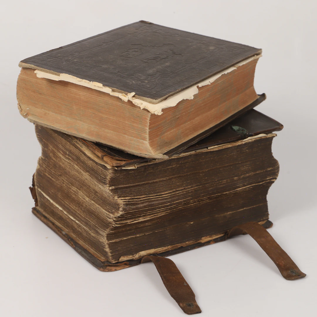 BIBLAR, 2 stycken, 1700-/1800-tal.