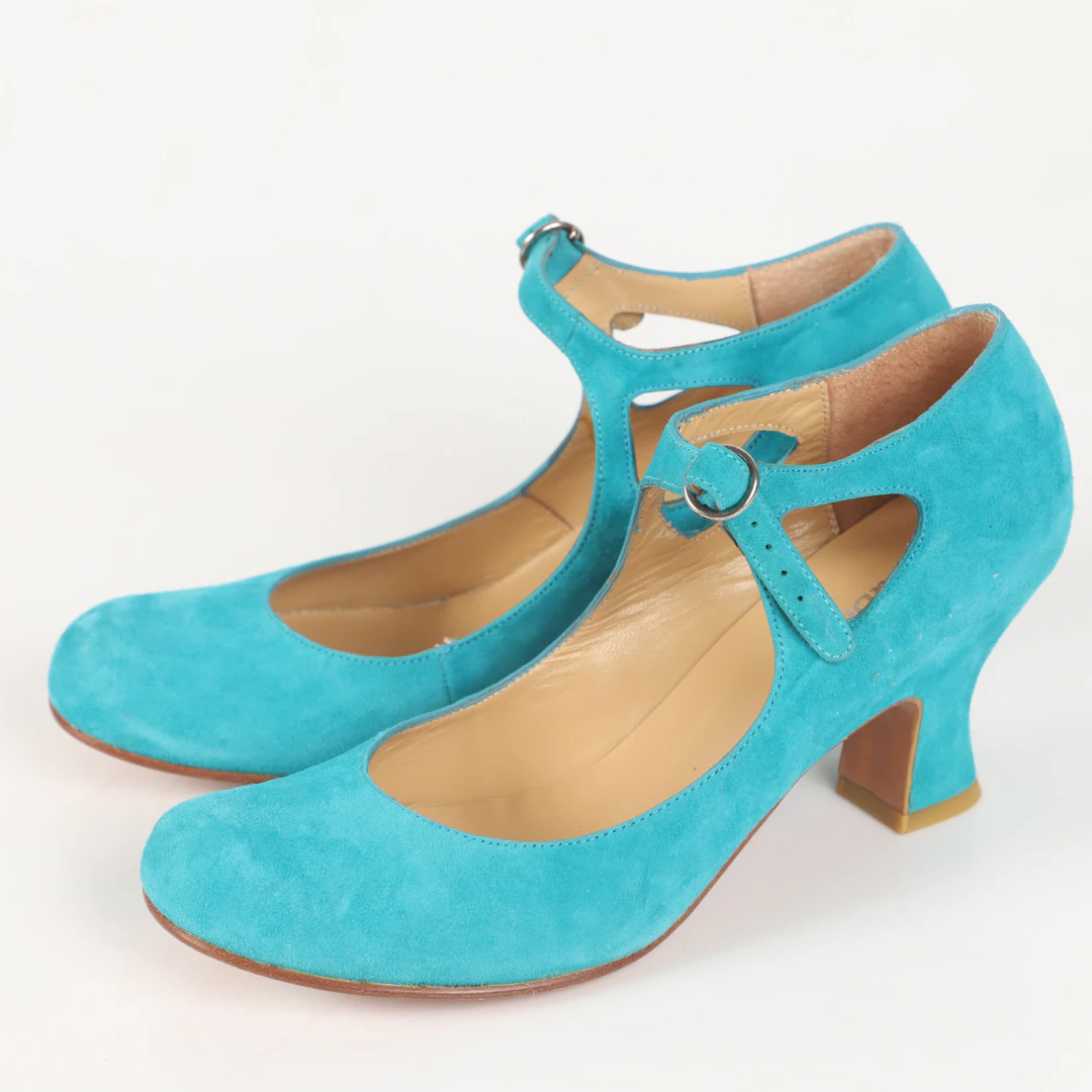 PUMPS, 1 par, , mocka med taxklack, Isabell, Spanien.