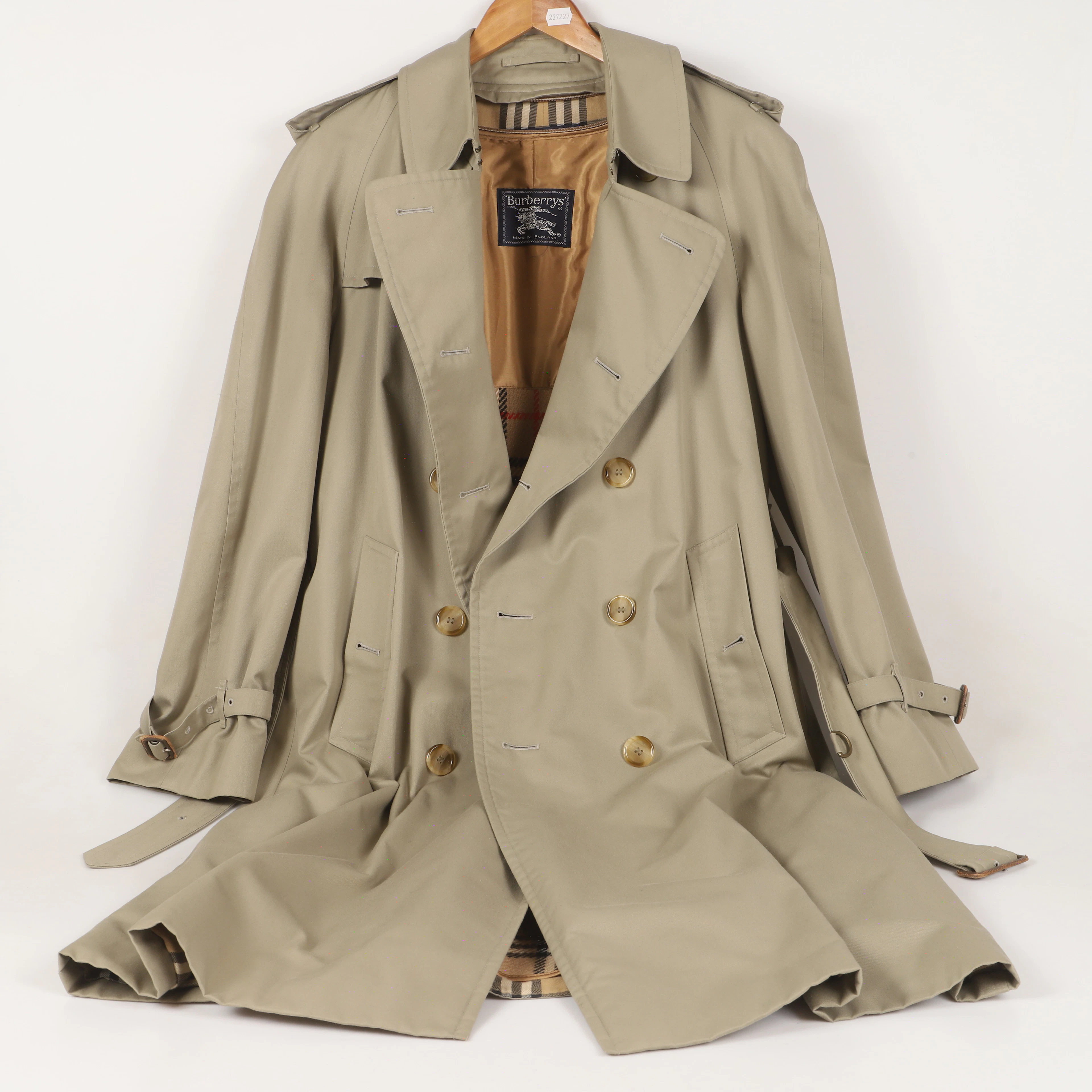 TRENCHCOAT MED FODER, bomull/ull, Burberry, England.