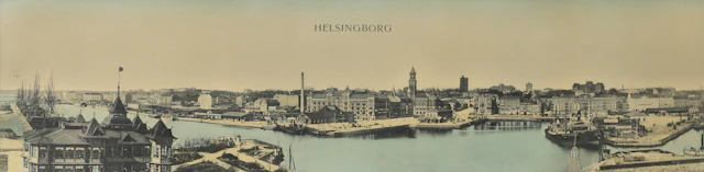 PANORAMABILD, Helsingborg, tidigt 1900-tal.