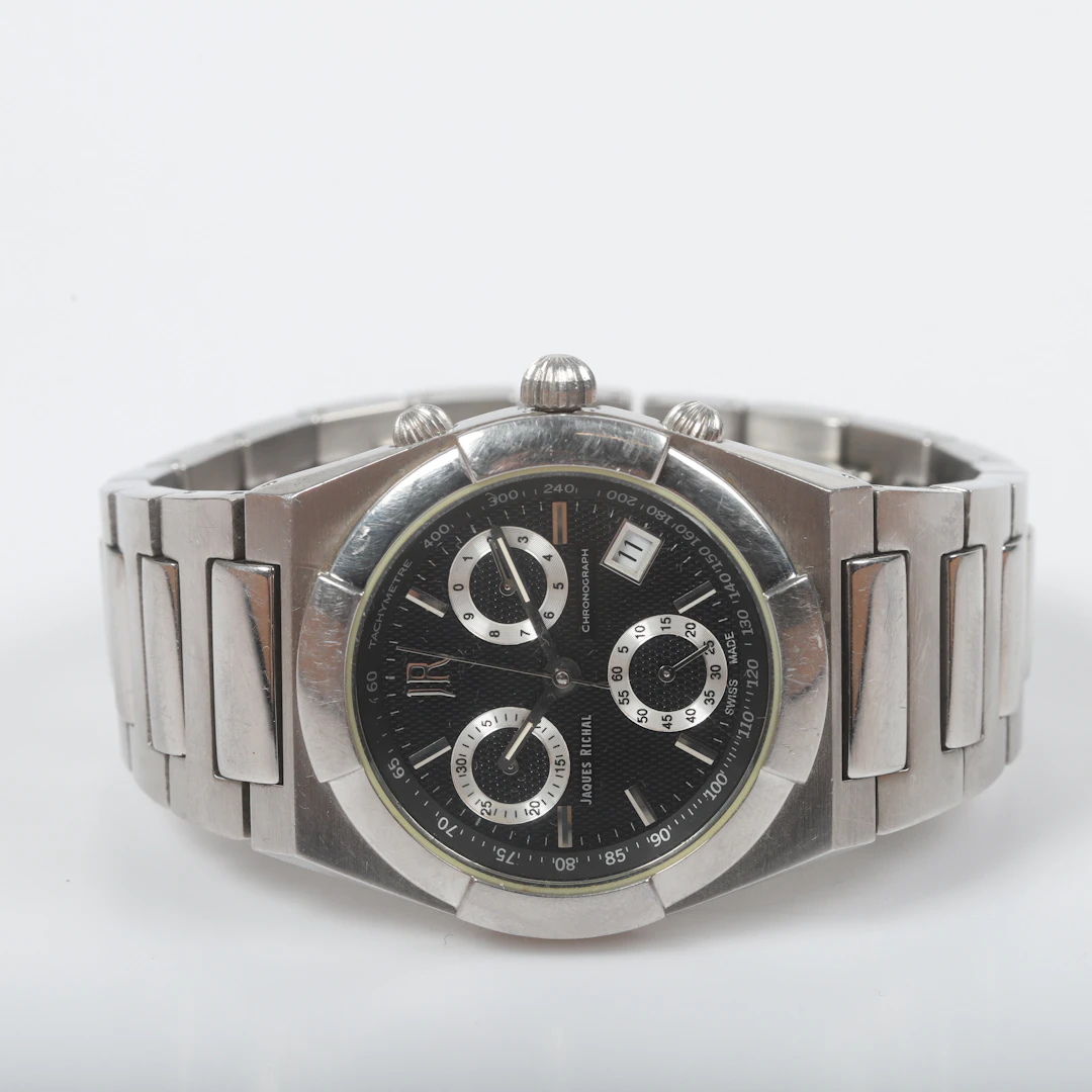 ARMBANDSUR, Jaques Richal Chronograph, stål.