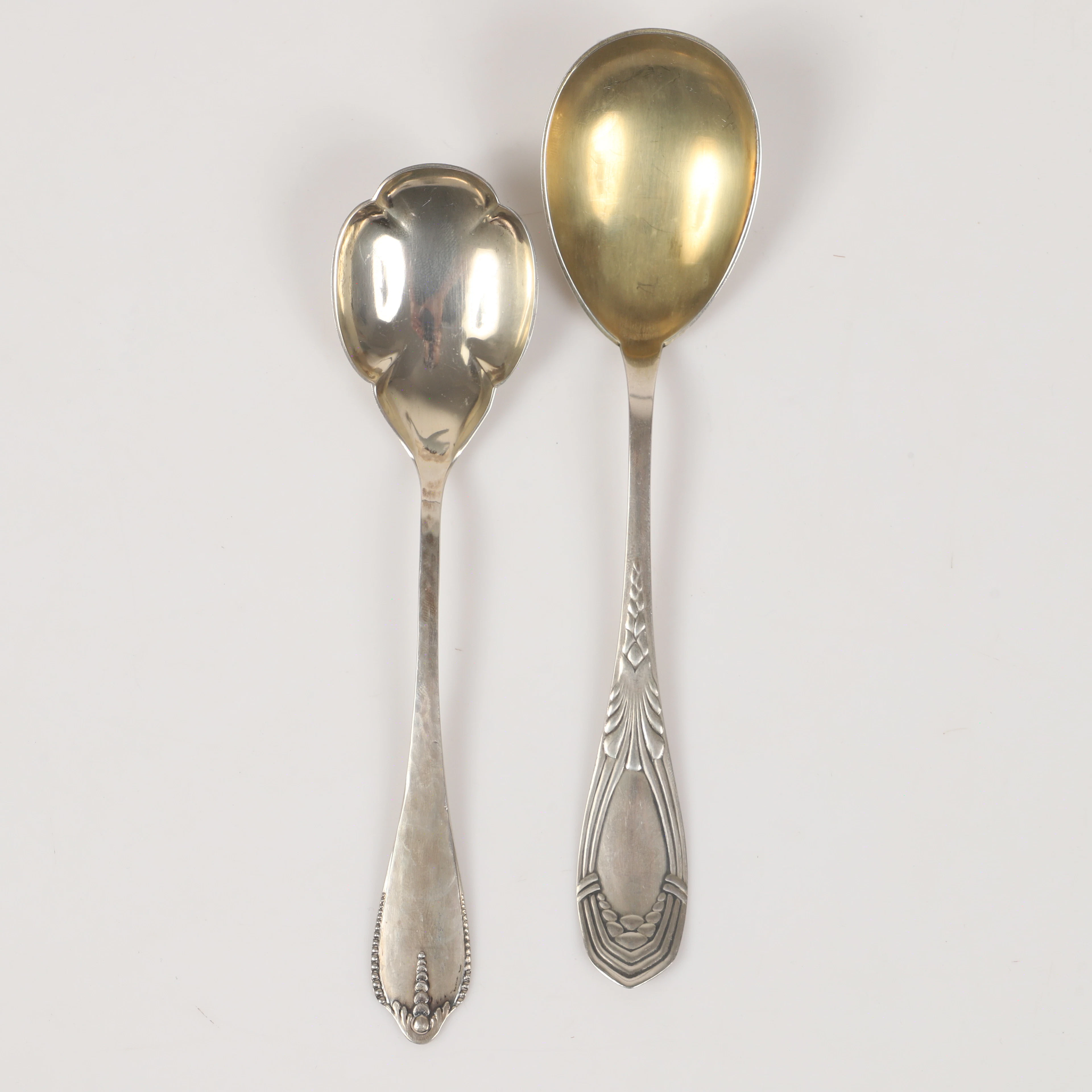 SKEDAR, 2 stycken, silver, Danmark, 1911-1923.