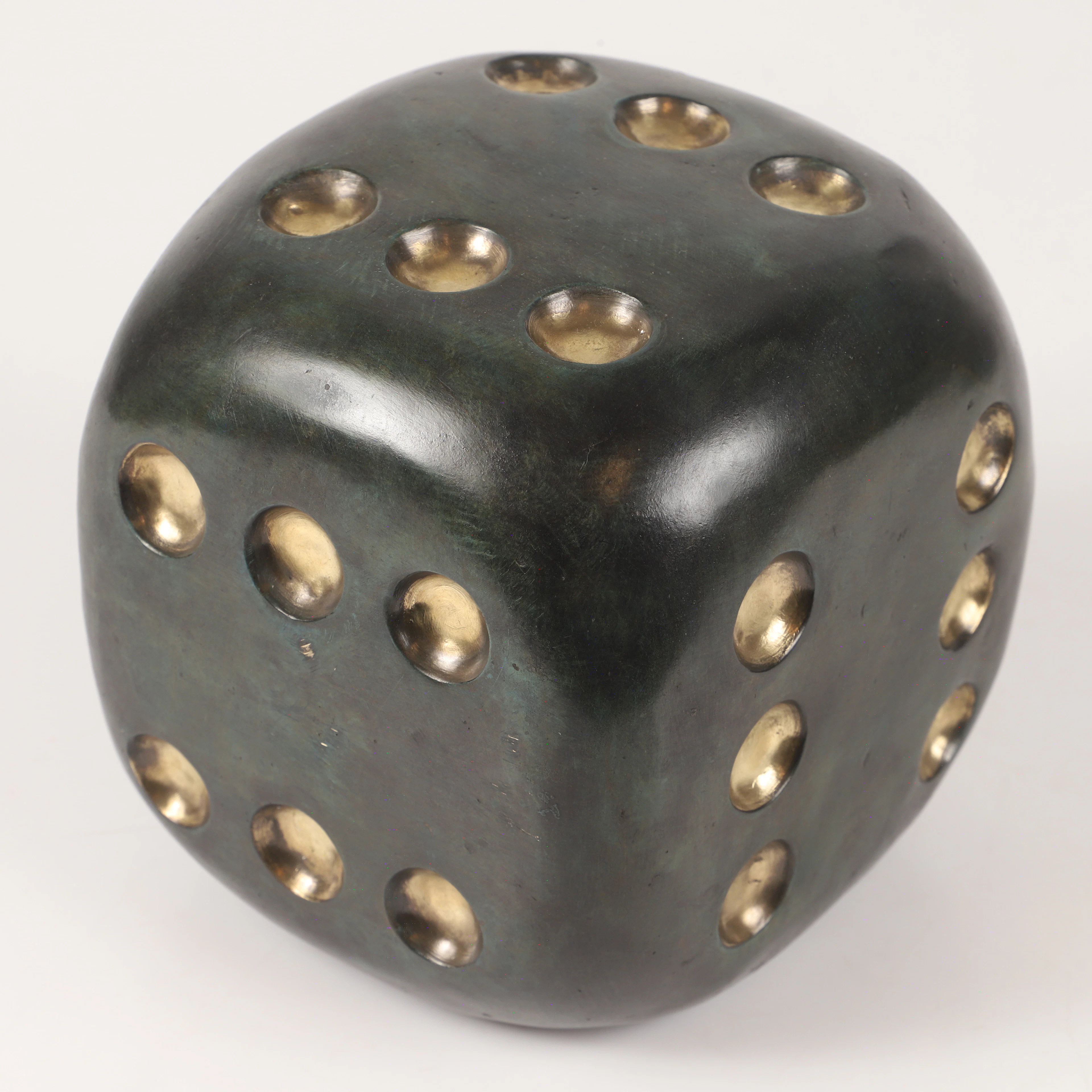 ANDREAS WARGENBRANT. Skulptur, "The Winner takes it all", grönpatinerad