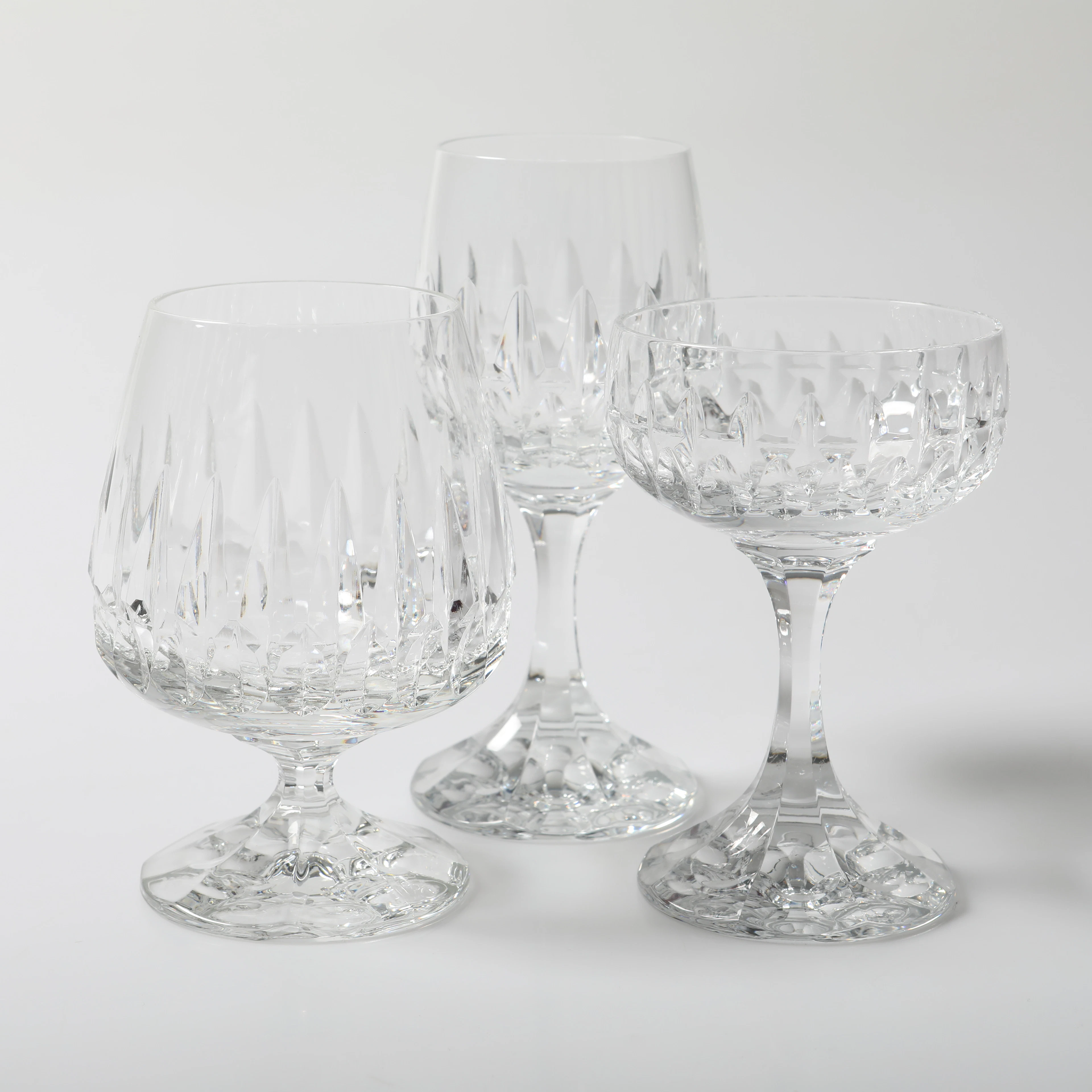 GLASSERVIS, 30 delar, kristall, 1900-tal.